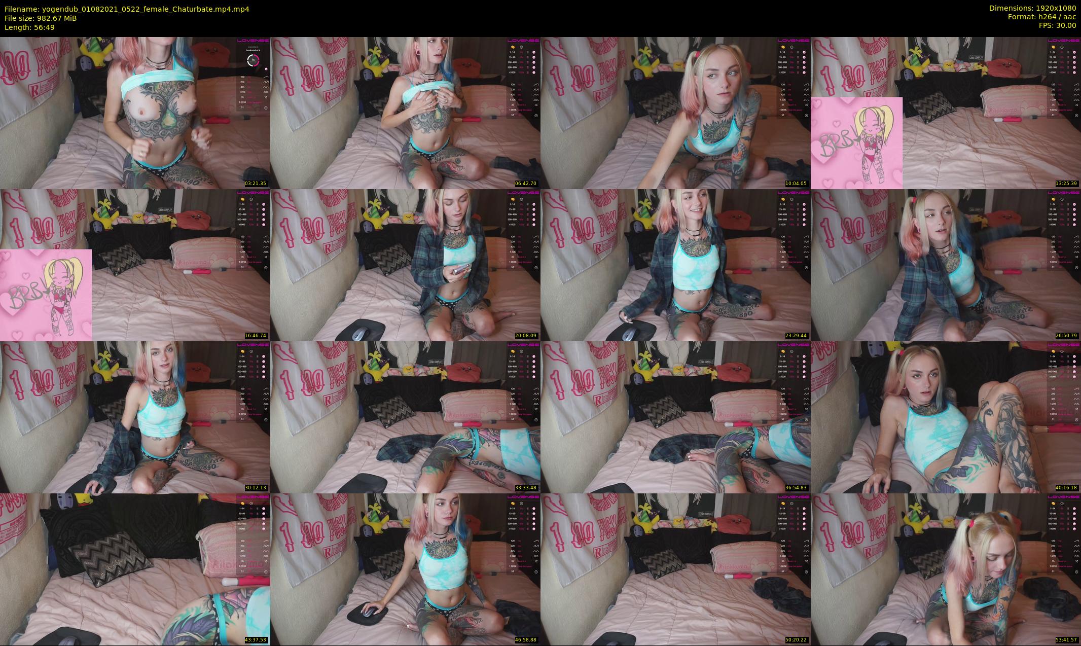 yogendub — 57 minute Chaturbate female cam show recording, 1080p, Aug 1, 2021