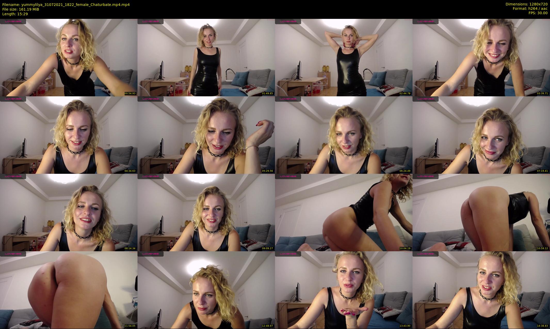 yummylilya — 16 minute Chaturbate female cam show recording, 720p, Jul 31, 2021