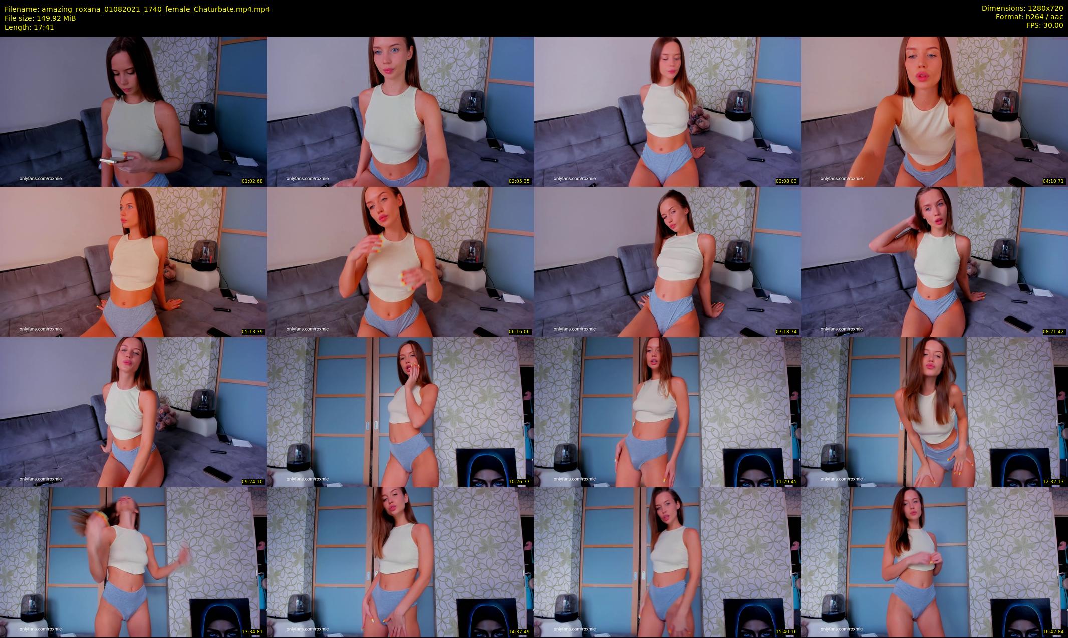 amazing_roxana — 18 minute Chaturbate female cam show recording, 720p, Aug 1, 2021
