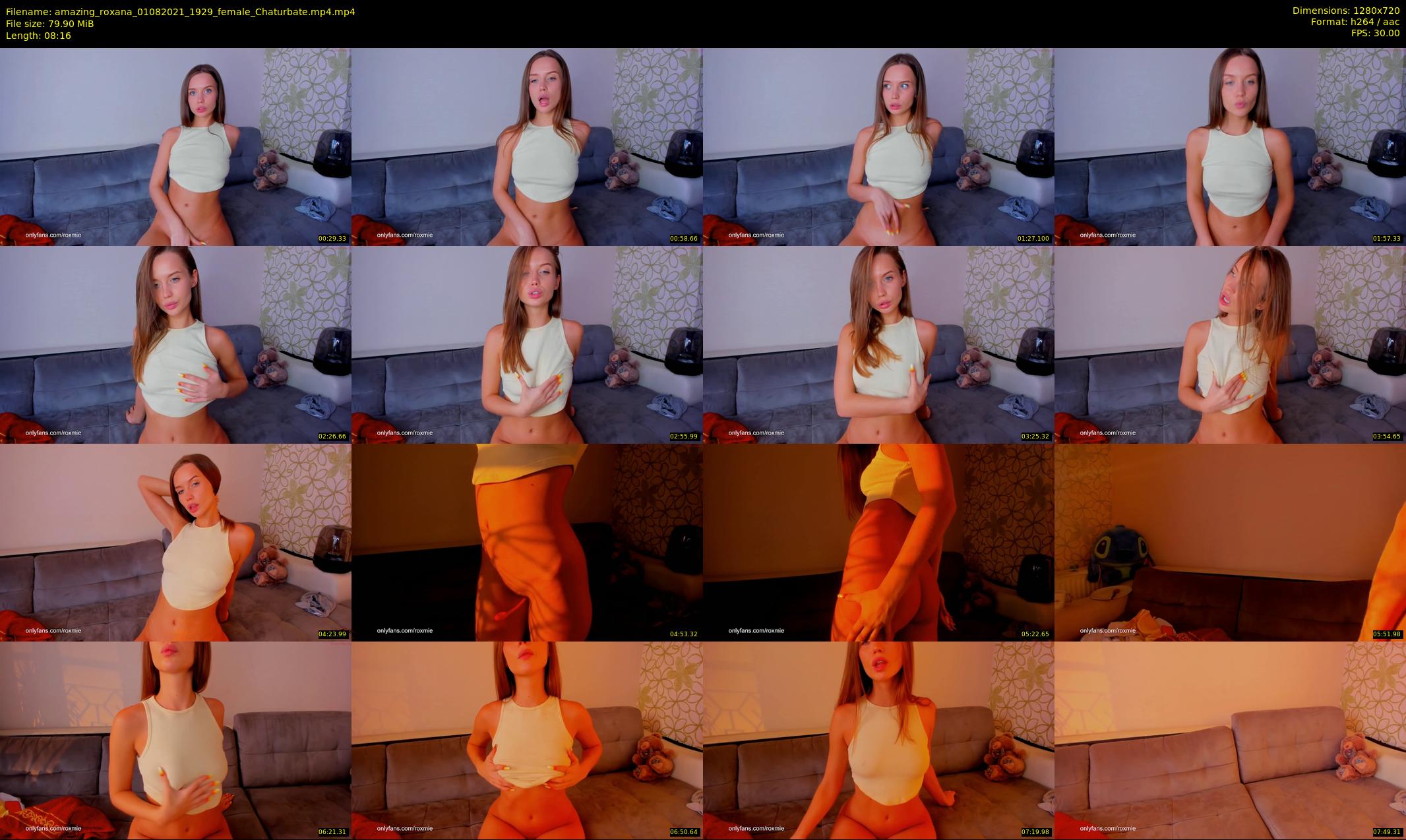 amazing_roxana — 9 minute Chaturbate female cam show recording, 720p, Aug 1, 2021