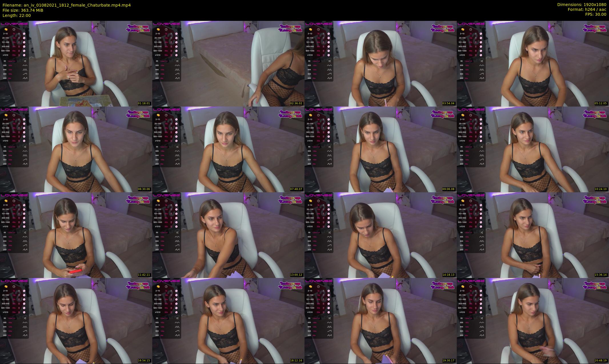 an_iv — 22 minute Chaturbate female cam show recording, 1080p, Aug 1, 2021