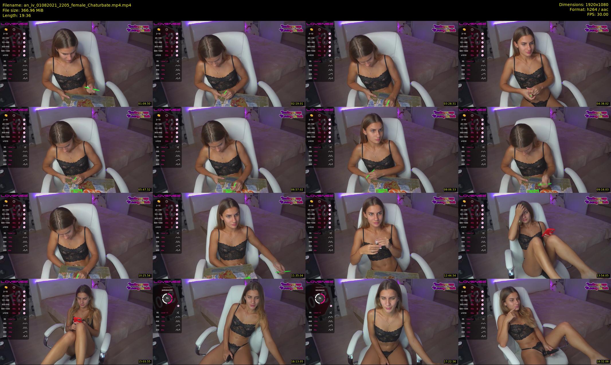 an_iv — 20 minute Chaturbate female cam show recording, 1080p, Aug 1, 2021
