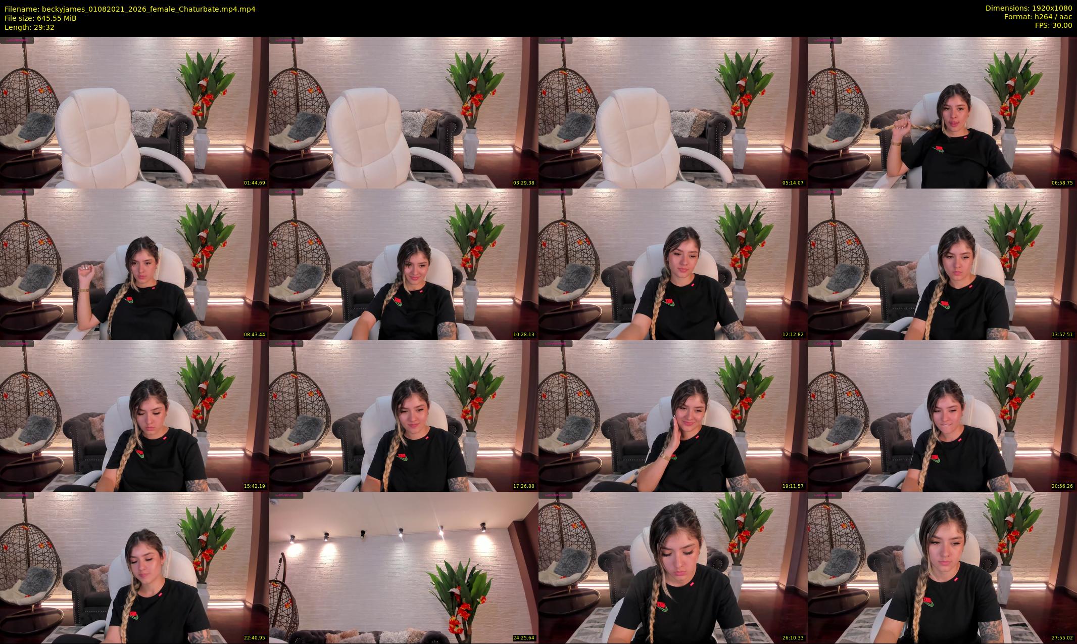 beckyjames — 30 minute Chaturbate female cam show recording, 1080p, Aug 1, 2021