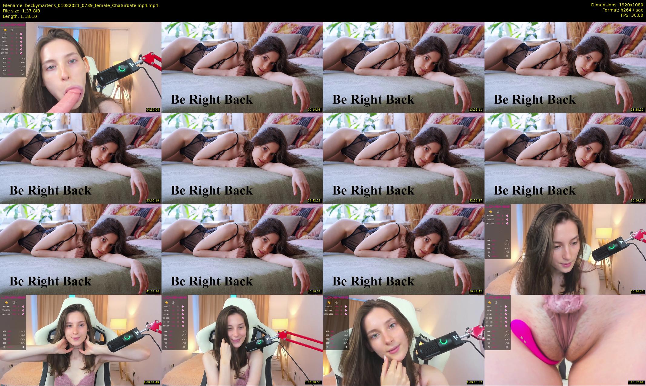 beckymartens — 79 minute Chaturbate female cam show recording, 1080p, Aug 1, 2021