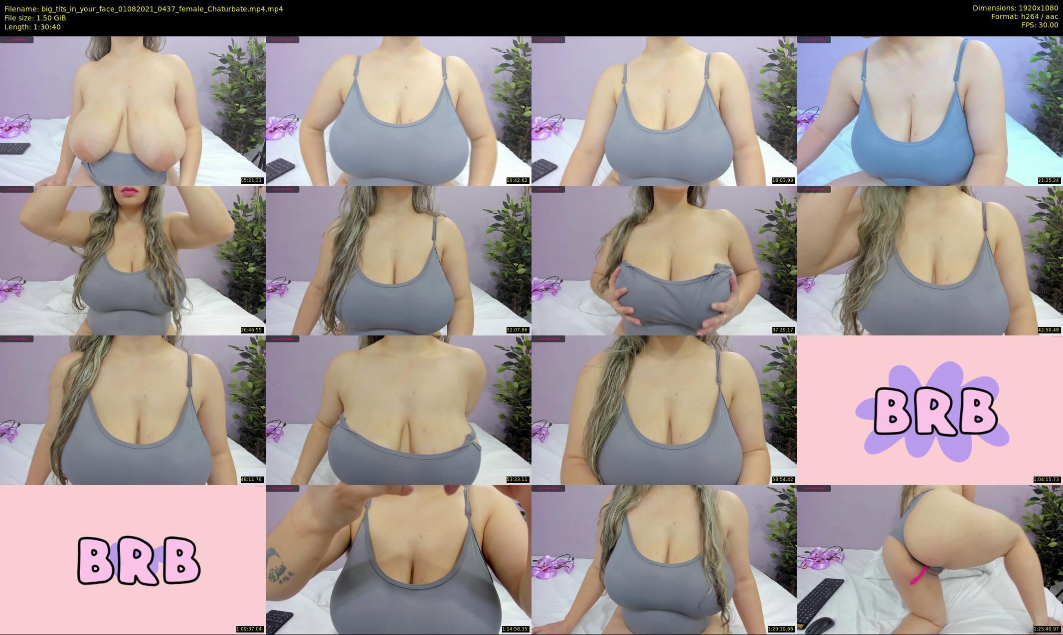 big_tits_in_your_face — 91 minute Chaturbate female cam show recording, 1080p, Aug 1, 2021