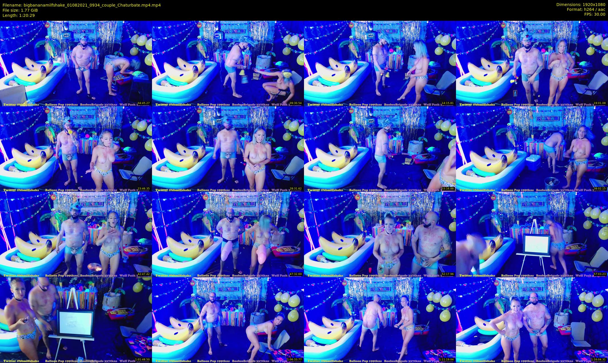 bigbananamilfshake — 81 minute Chaturbate couple cam show recording, 1080p, Aug 1, 2021