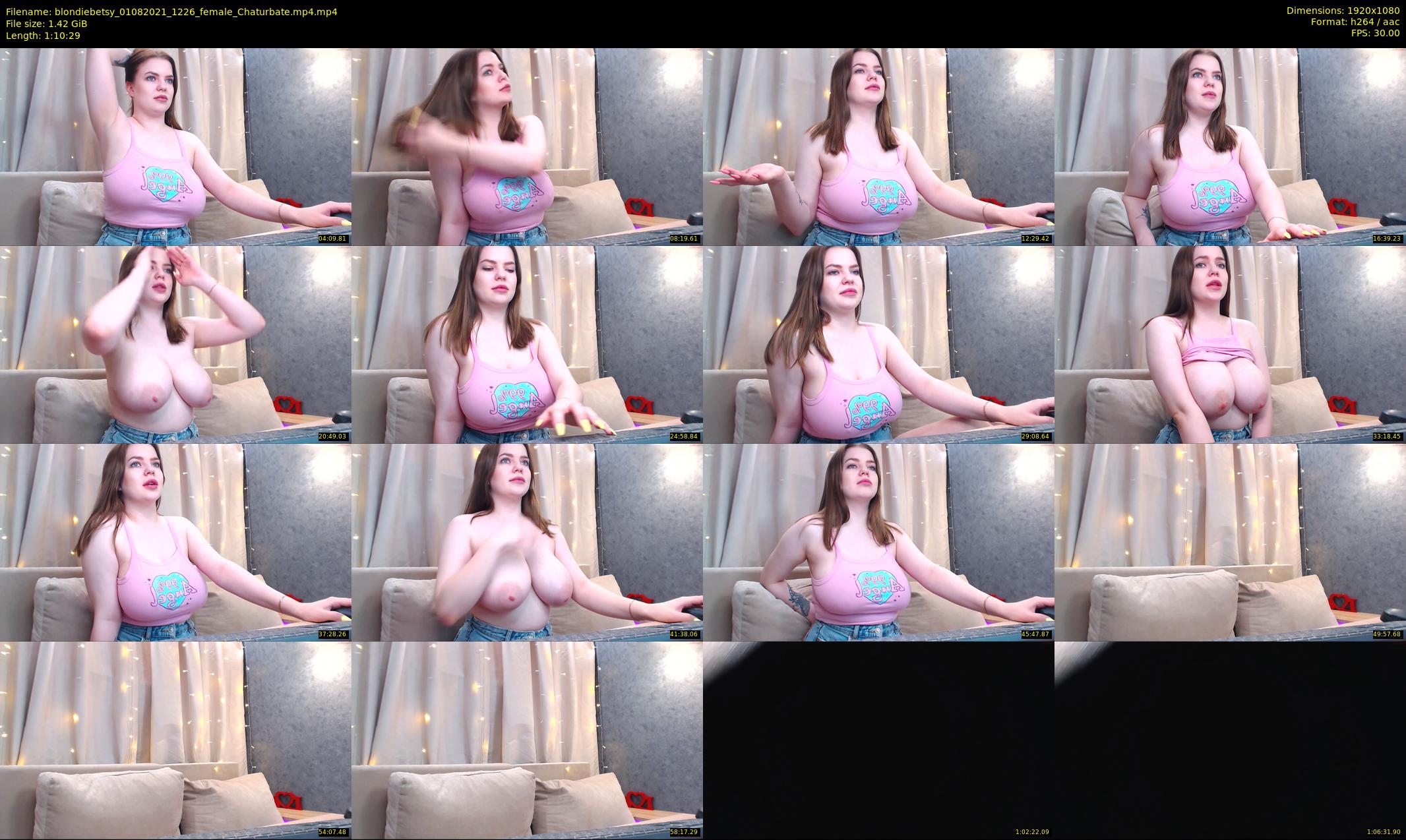 blondiebetsy — 71 minute Chaturbate female cam show recording, 1080p, Aug 1, 2021