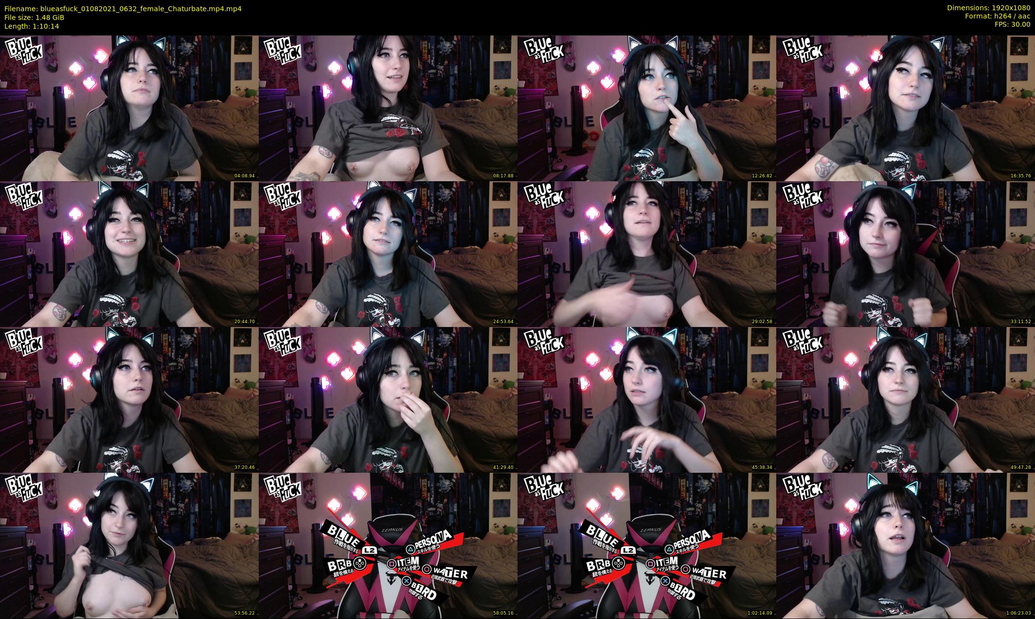 blueasfuck — 71 minute Chaturbate female cam show recording, 1080p, Aug 1, 2021