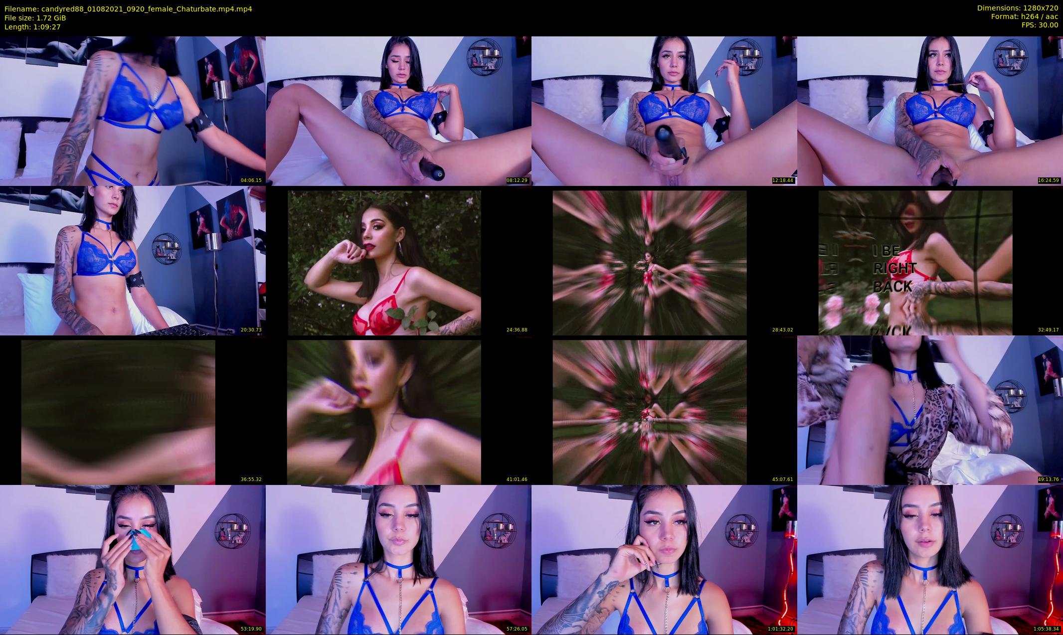 candyred88 — 70 minute Chaturbate female cam show recording, 720p, Aug 1, 2021