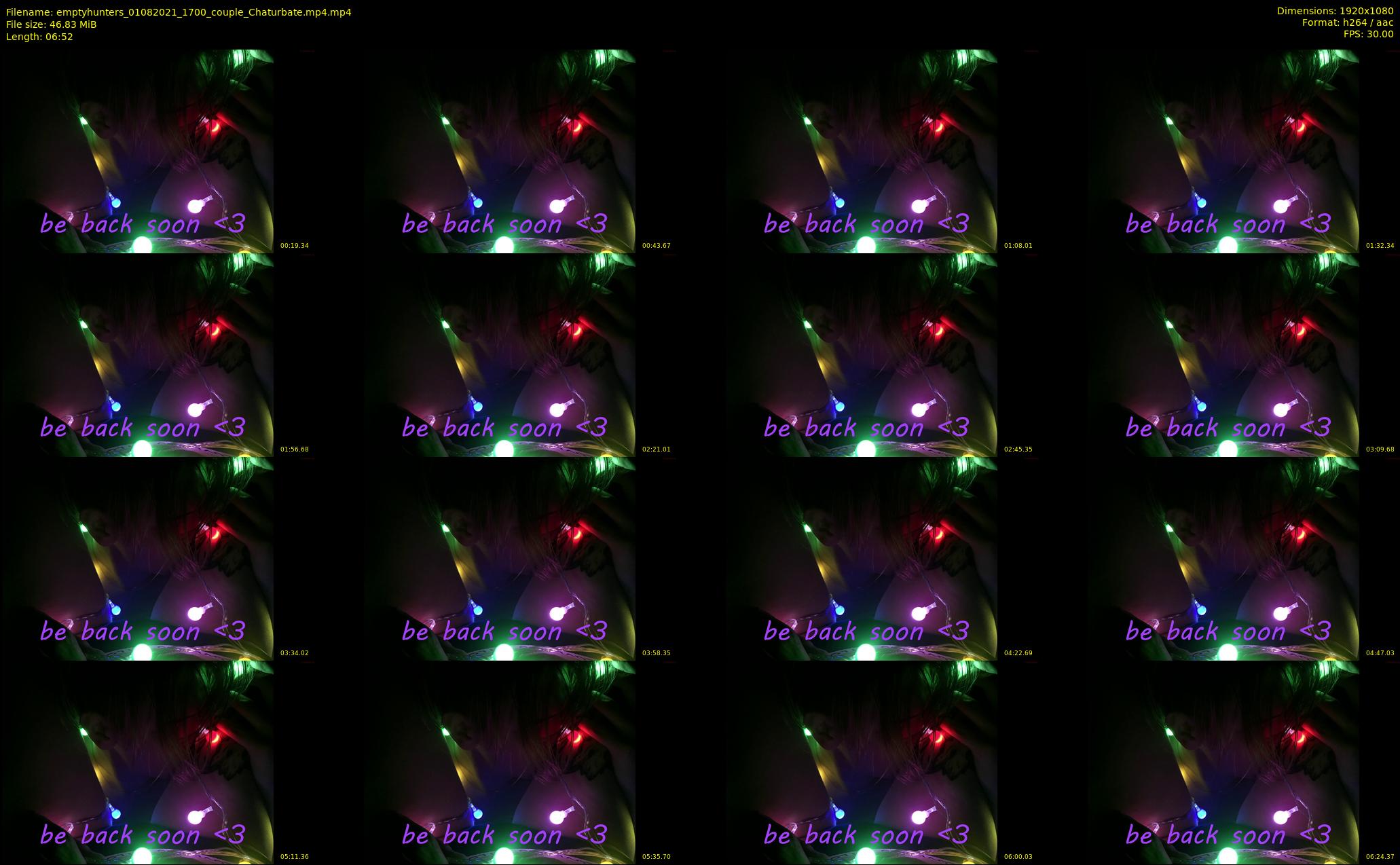 emptyhunters — 7 minute Chaturbate couple cam show recording, 1080p, Aug 1, 2021
