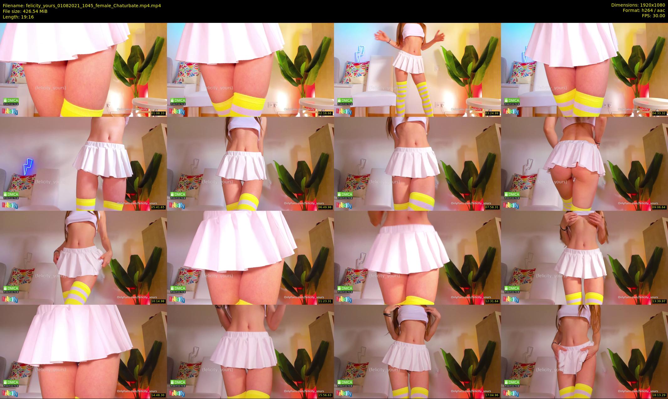 felicity_yours — 20 minute Chaturbate female cam show recording, 1080p, Aug 1, 2021