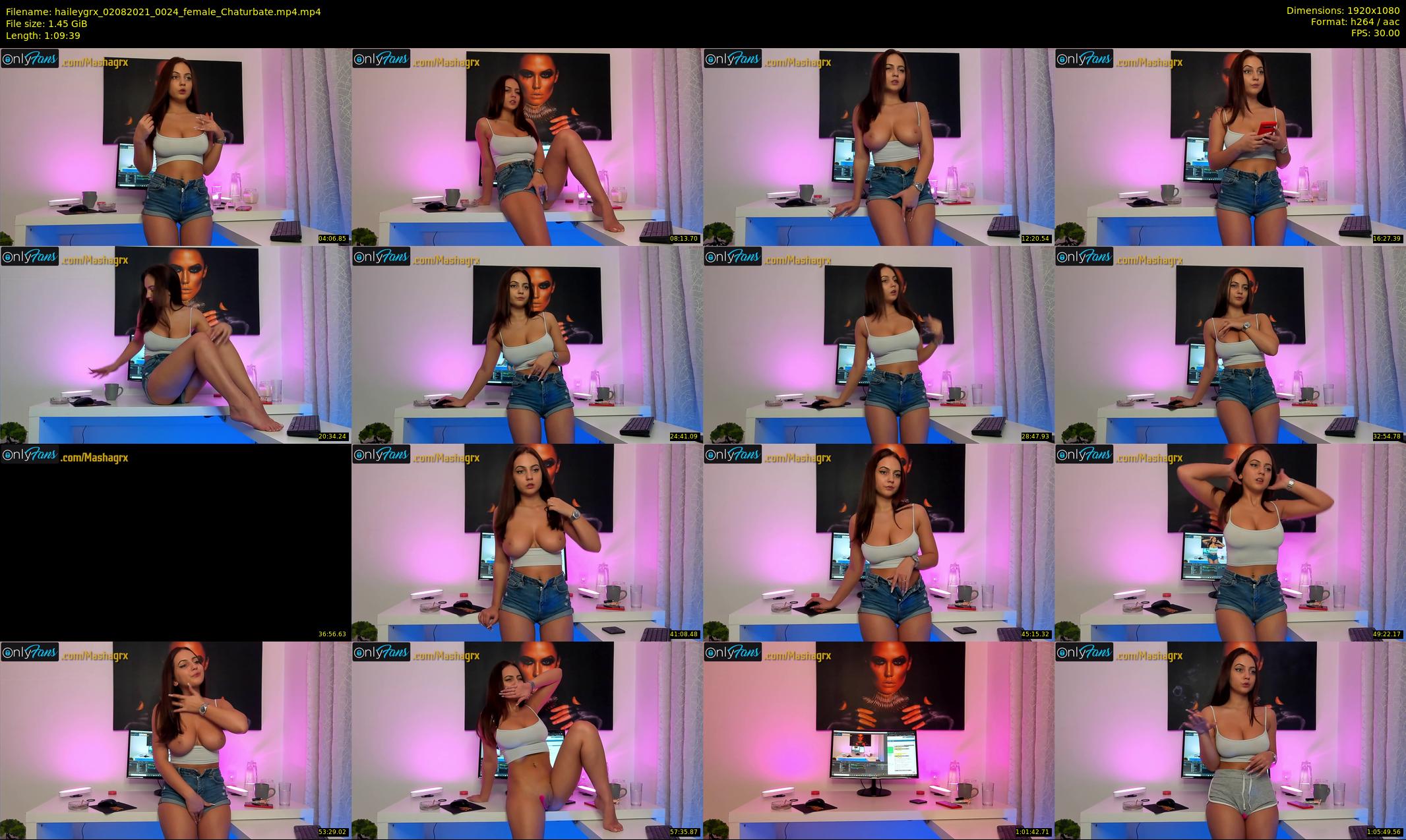 haileygrx — 70 minute Chaturbate female cam show recording, 1080p, Aug 2, 2021