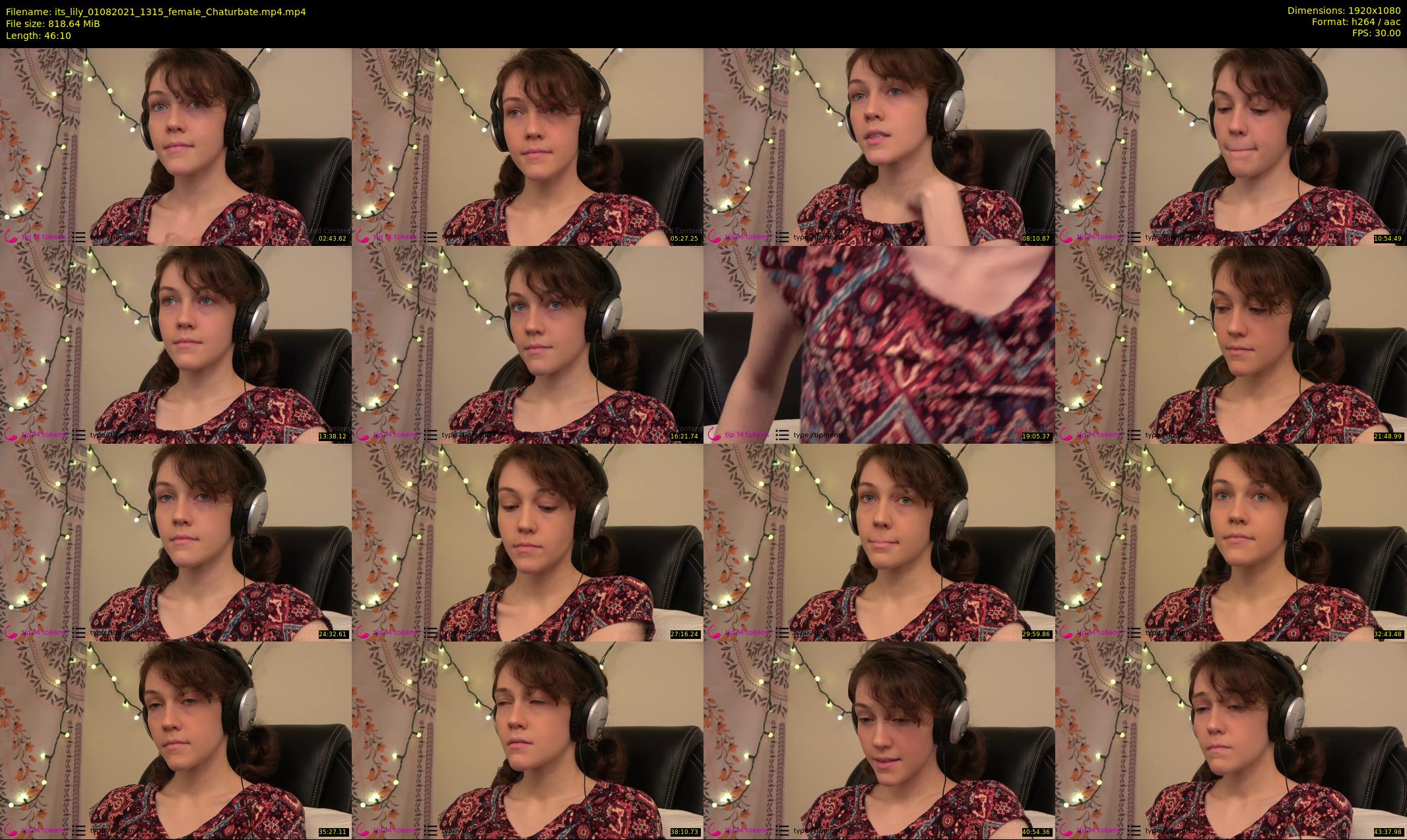 its_lily — 47 minute Chaturbate female cam show recording, 1080p, Aug 1, 2021