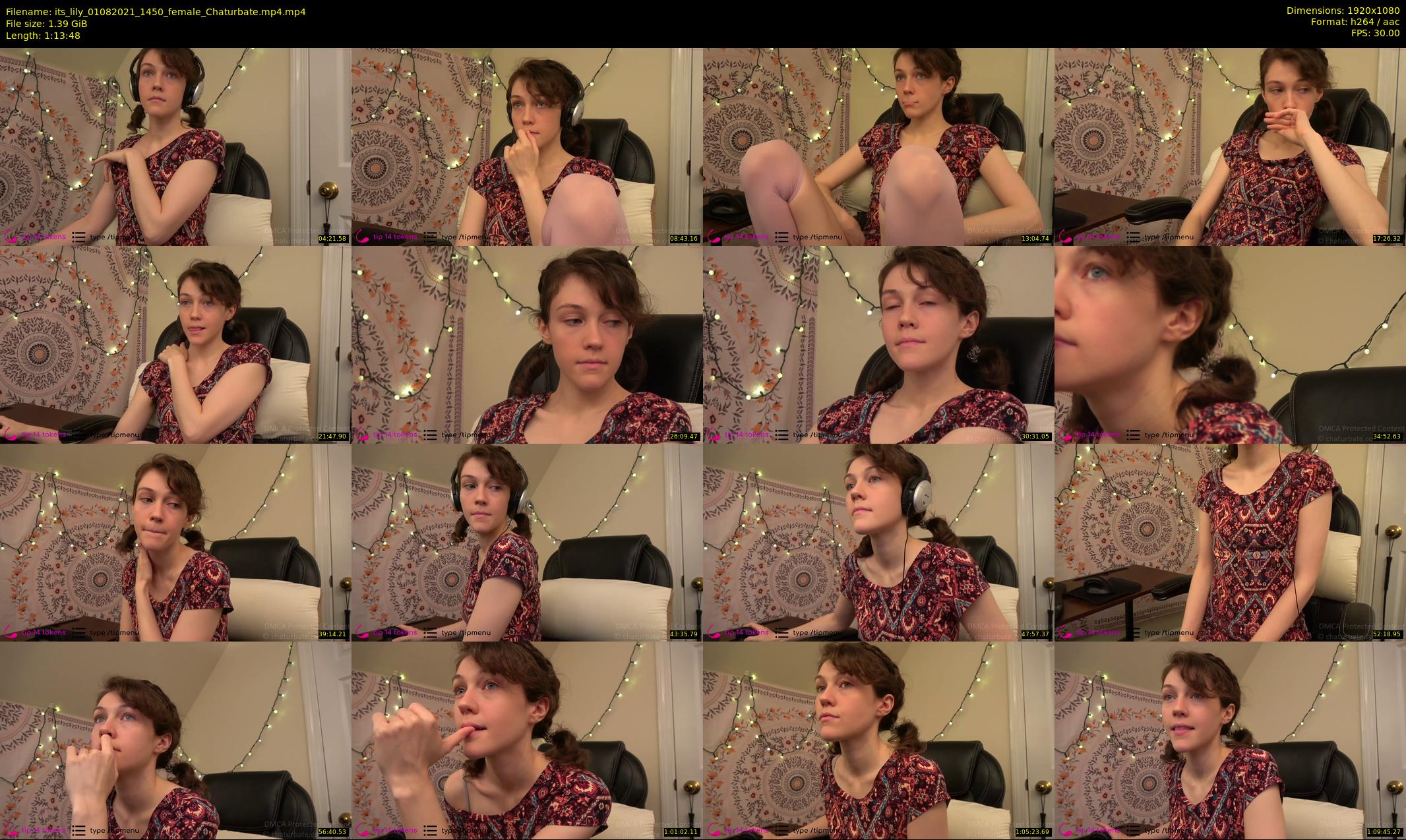 its_lily — 74 minute Chaturbate female cam show recording, 1080p, Aug 1, 2021