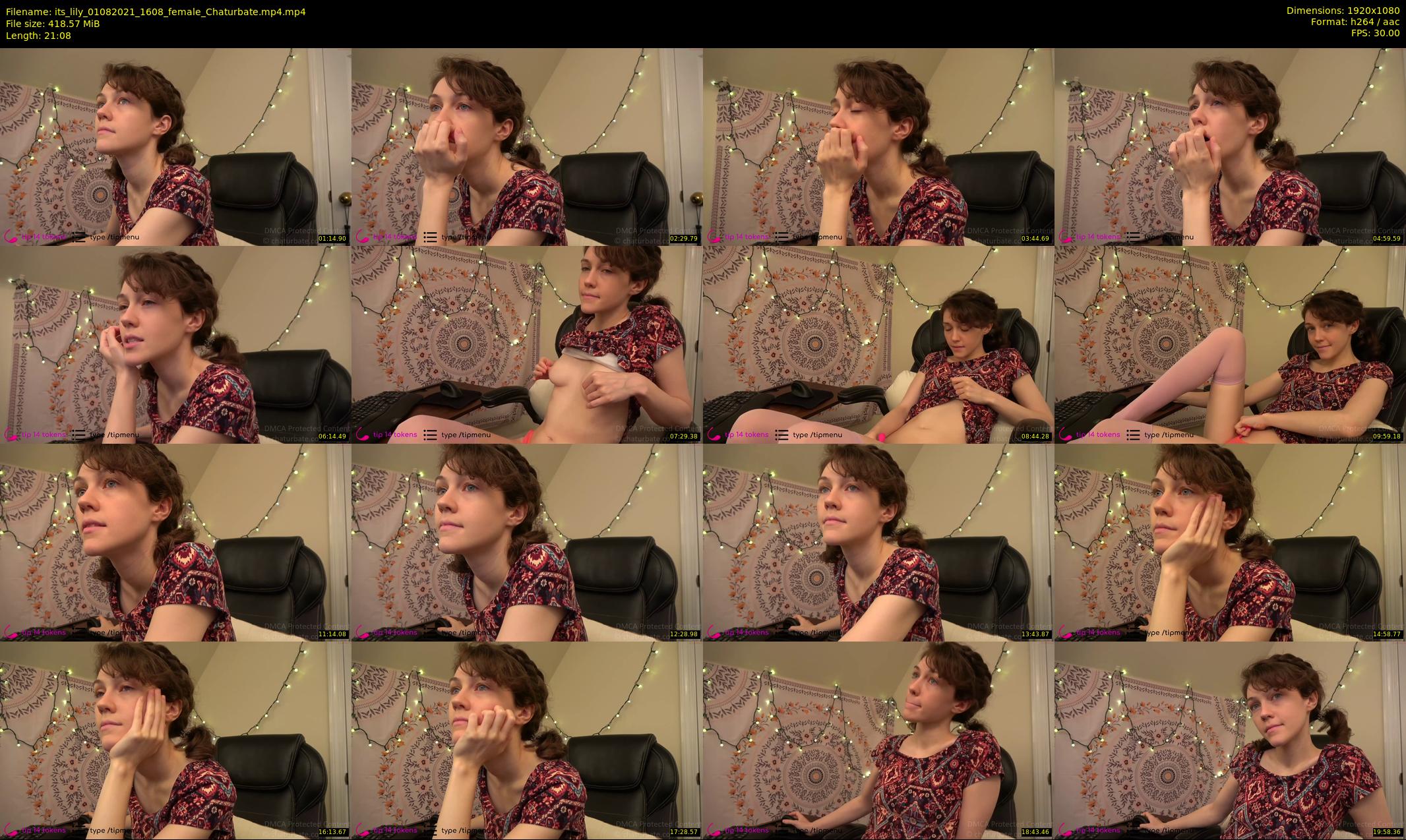 its_lily — 22 minute Chaturbate female cam show recording, 1080p, Aug 1, 2021