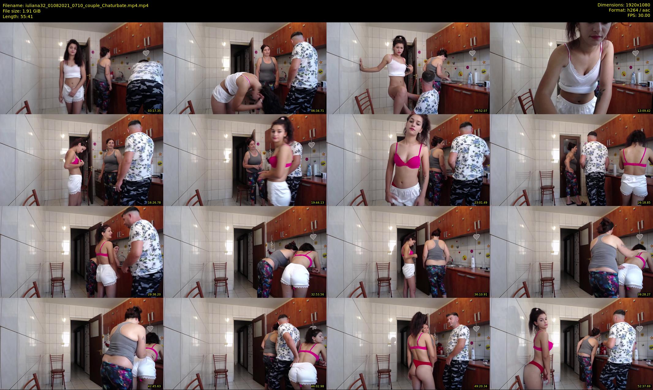 iuliana32 — 56 minute Chaturbate couple cam show recording, 1080p, Aug 1, 2021
