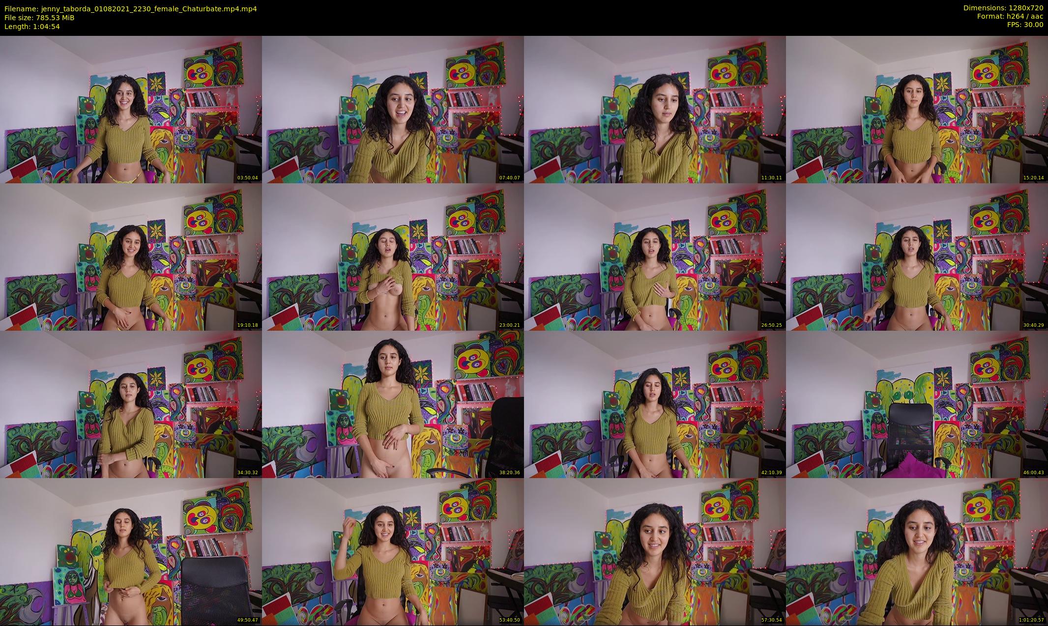jenny_taborda — 65 minute Chaturbate female cam show recording, 720p, Aug 1, 2021
