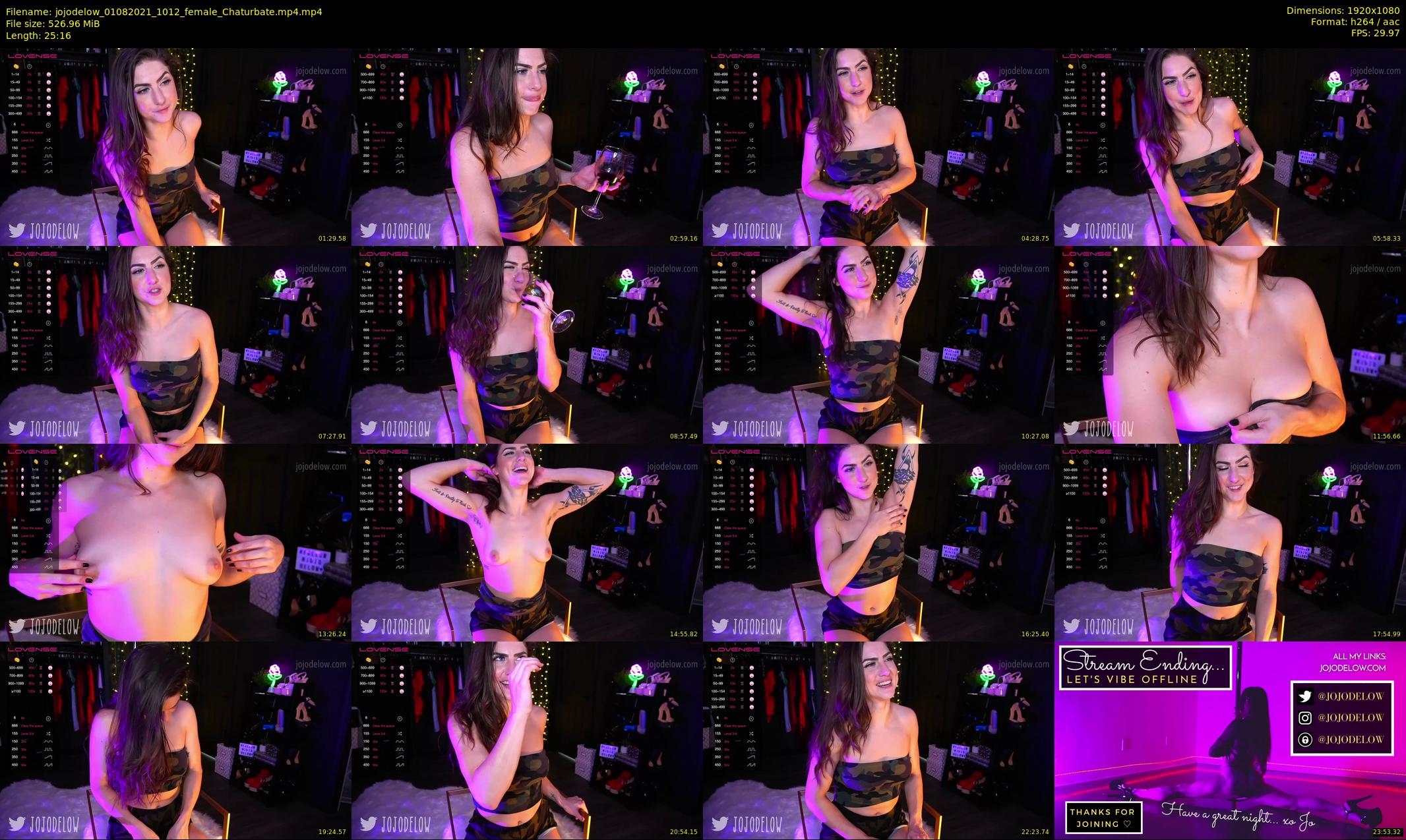 jojodelow — 26 minute Chaturbate female cam show recording, 1080p, Aug 1, 2021
