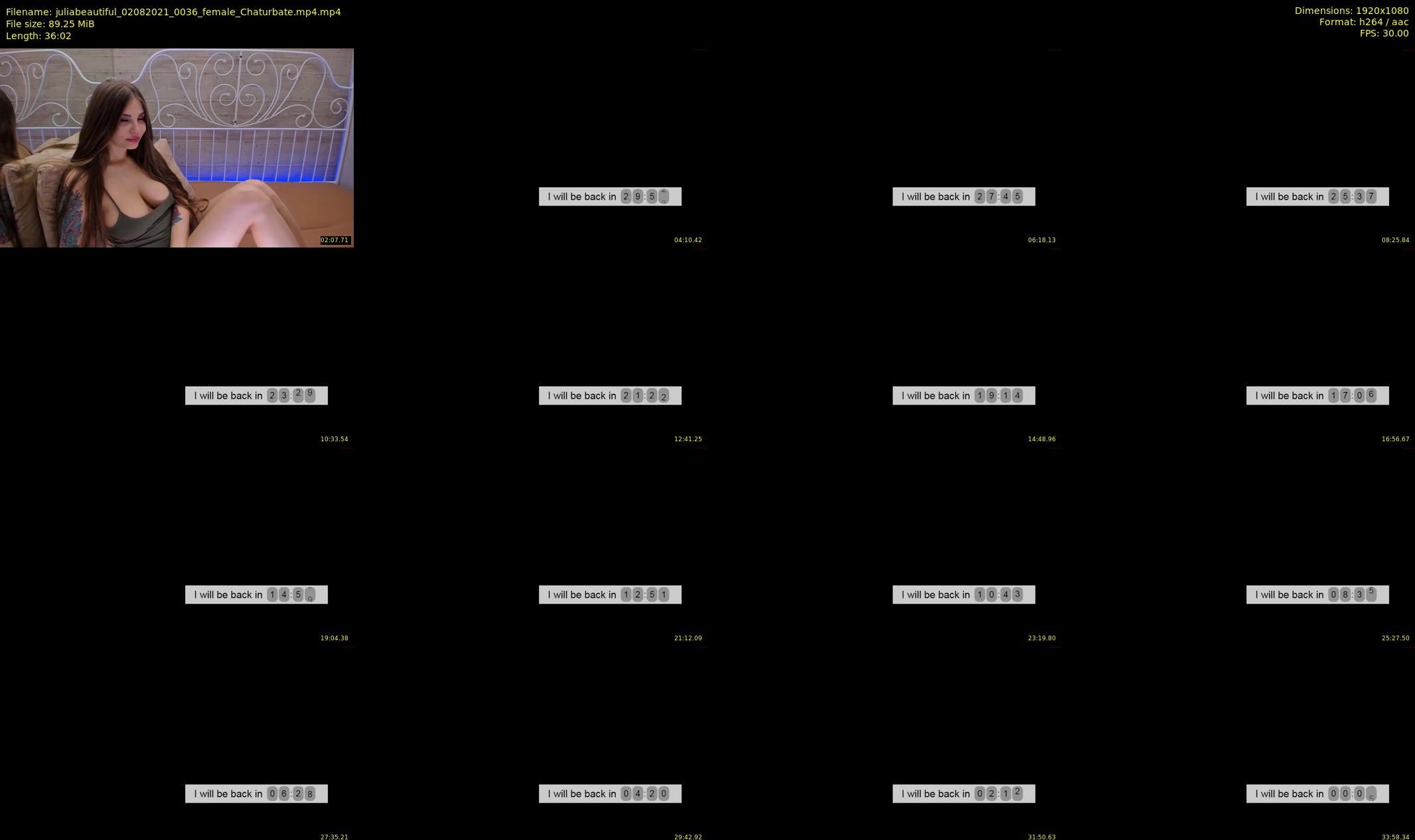 juliabeautiful — 37 minute Chaturbate female cam show recording, 1080p, Aug 2, 2021