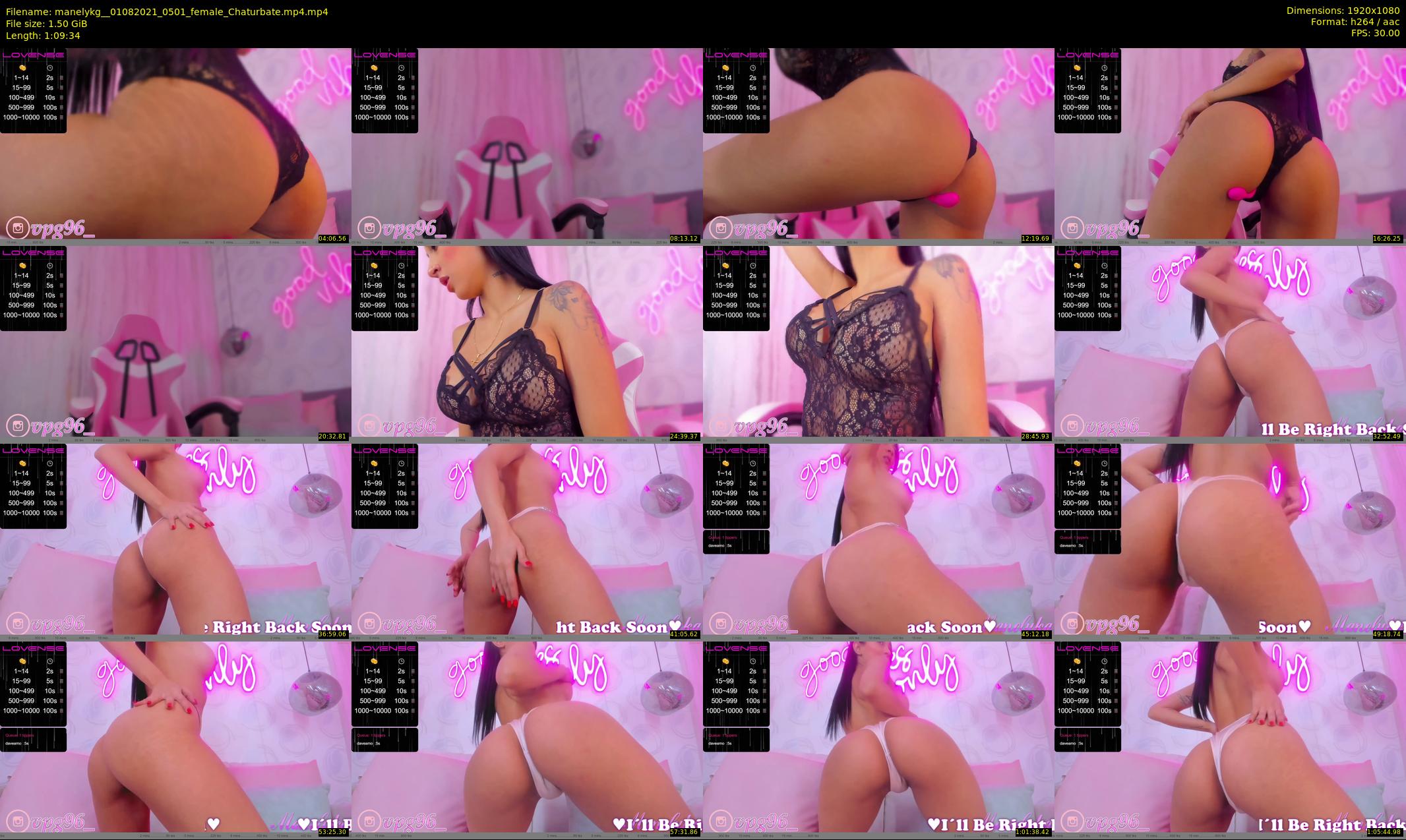 manelykg_ — 70 minute Chaturbate female cam show recording, 1080p, Aug 1, 2021