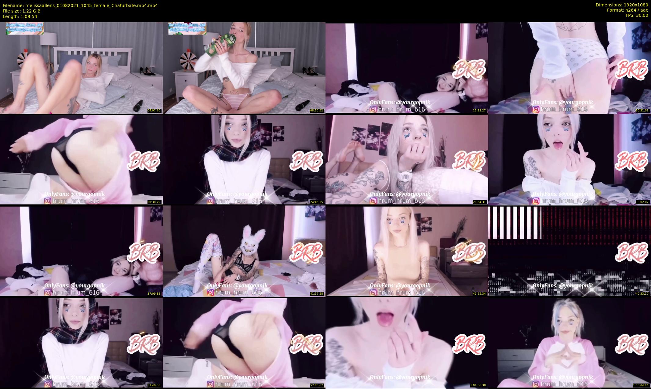 melissaallens — 70 minute Chaturbate female cam show recording, 1080p, Aug 1, 2021