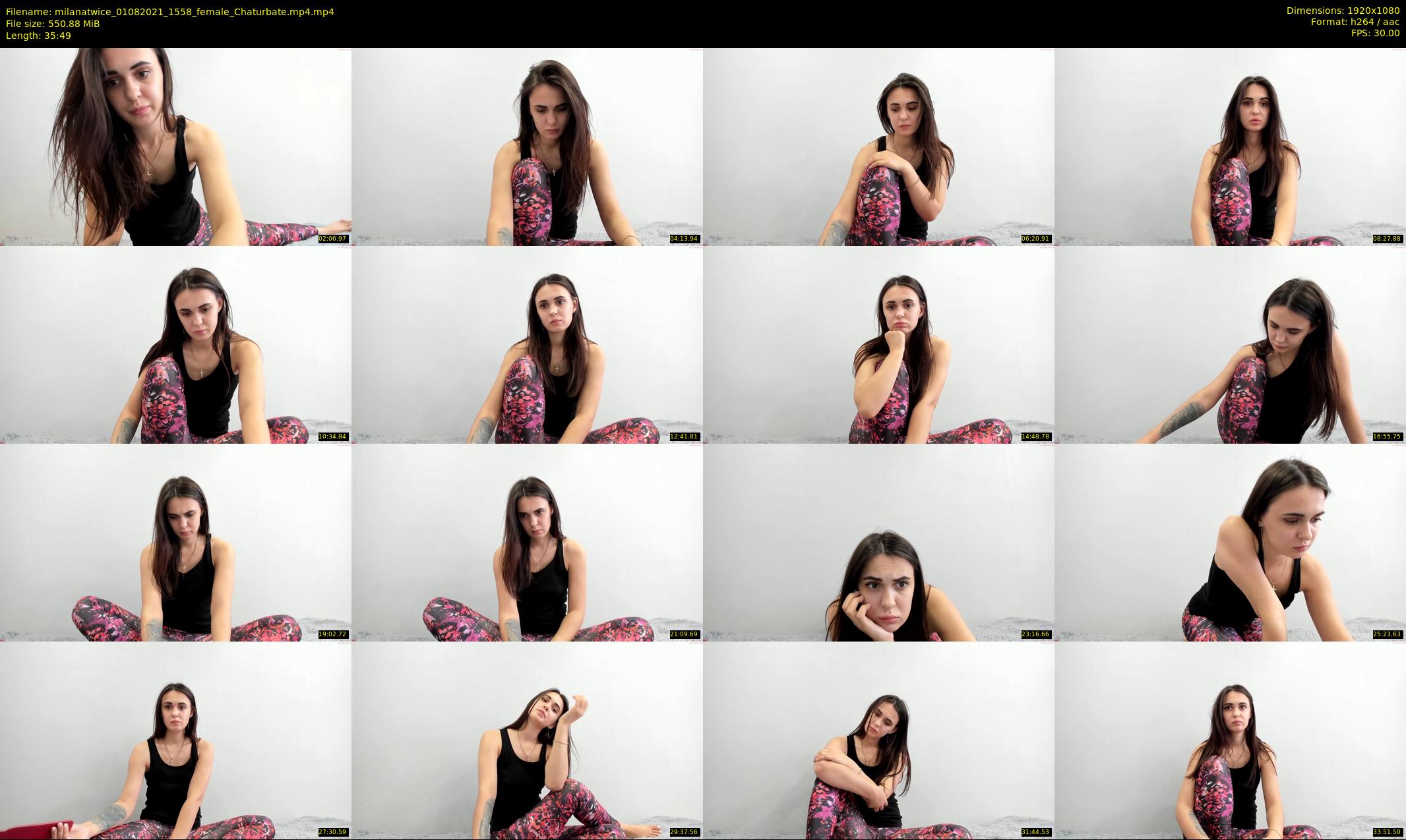milanatwice — 36 minute Chaturbate female cam show recording, 1080p, Aug 1, 2021