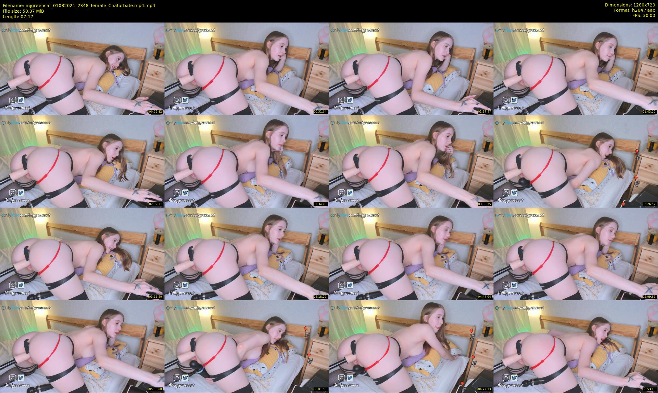 mjgreencat — 8 minute Chaturbate female cam show recording, 720p, Aug 1, 2021