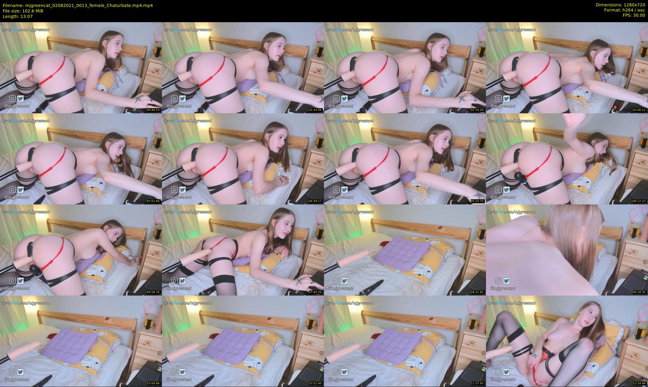 mjgreencat — 14 minute Chaturbate female cam show recording, 720p, Aug 2, 2021