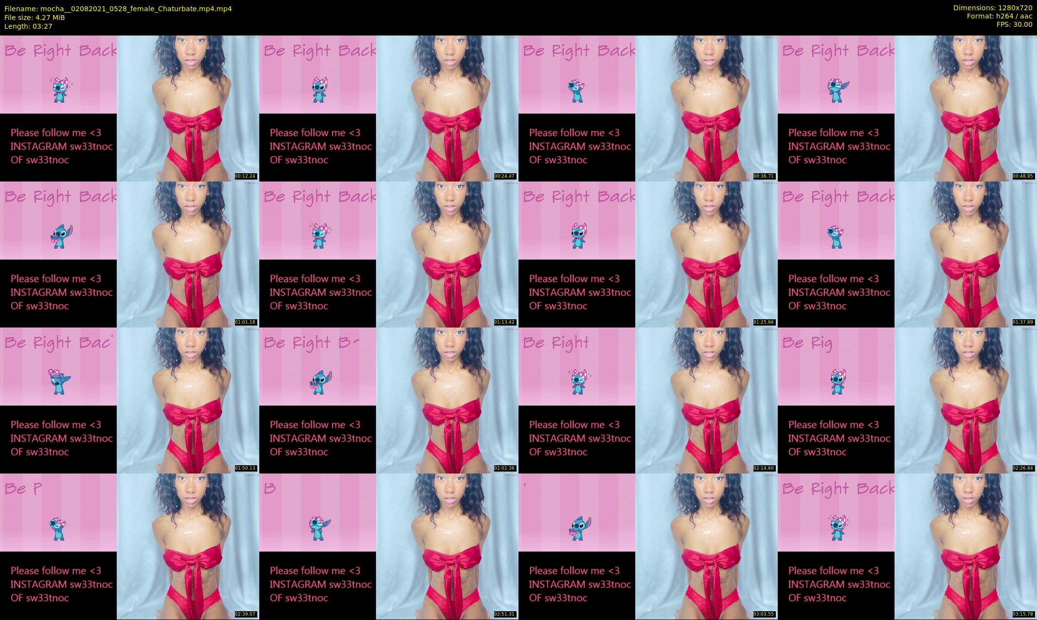 mocha_ — 4 minute Chaturbate female cam show recording, 720p, Aug 2, 2021