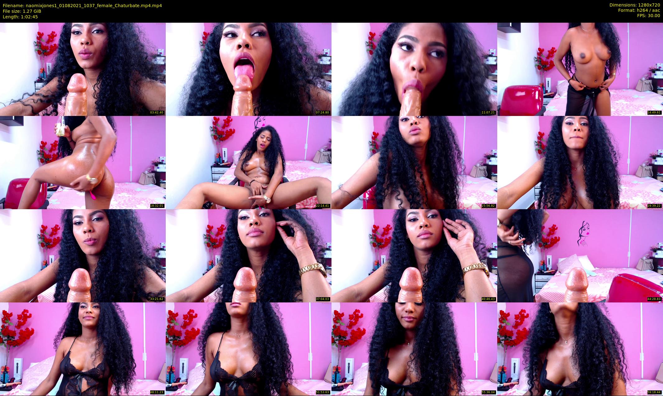naomixjones1 — 63 minute Chaturbate female cam show recording, 720p, Aug 1, 2021