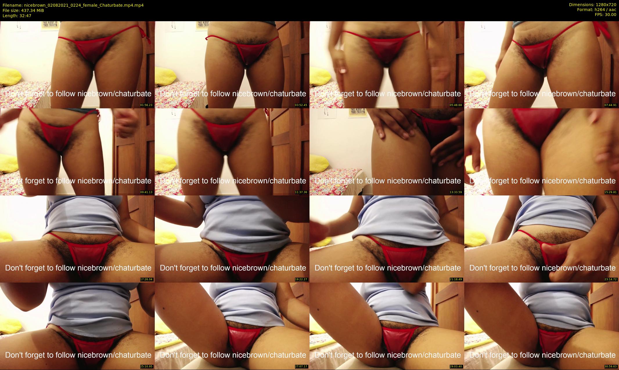 nicebrown — 33 minute Chaturbate female cam show recording, 720p, Aug 2, 2021
