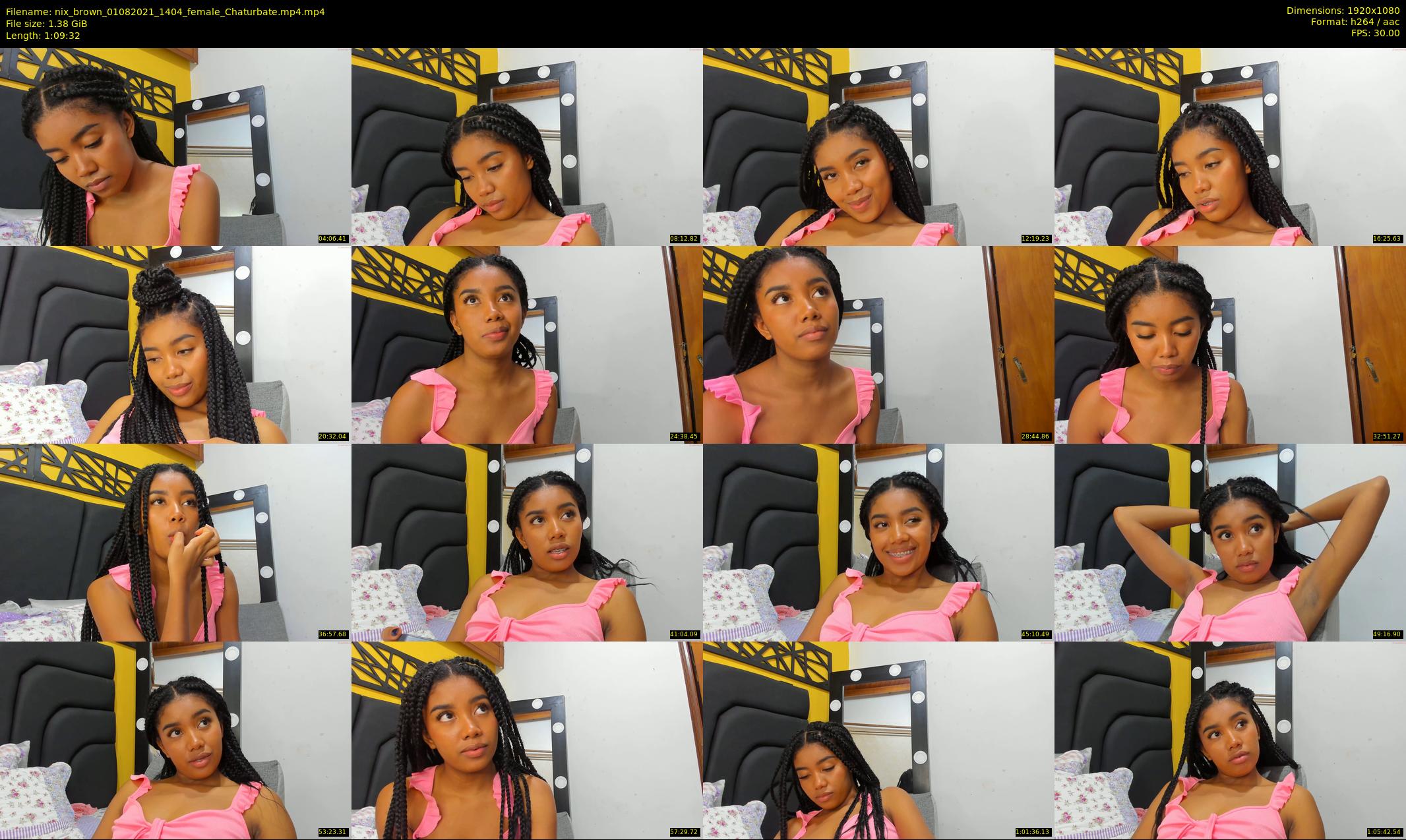 nix_brown — 70 minute Chaturbate female cam show recording, 1080p, Aug 1, 2021