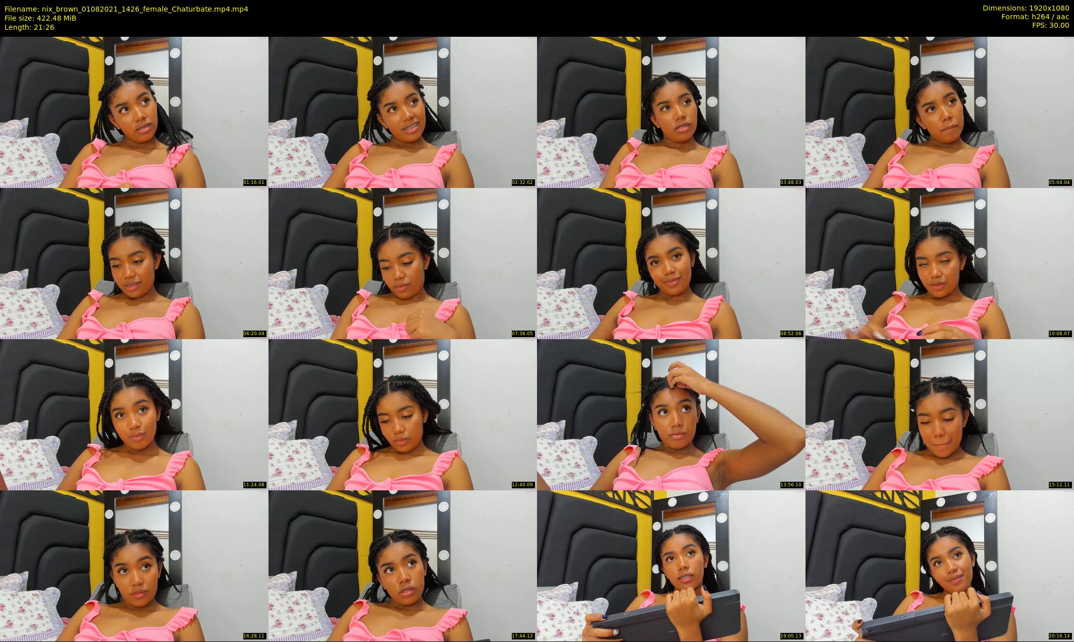 nix_brown — 22 minute Chaturbate female cam show recording, 1080p, Aug 1, 2021