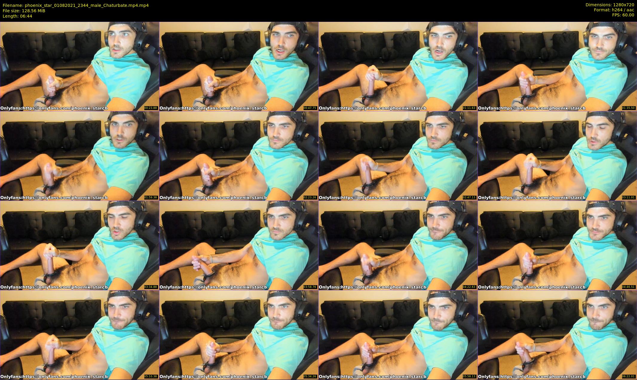 phoenix_star — 7 minute Chaturbate male cam show recording, 720p, Aug 1, 2021