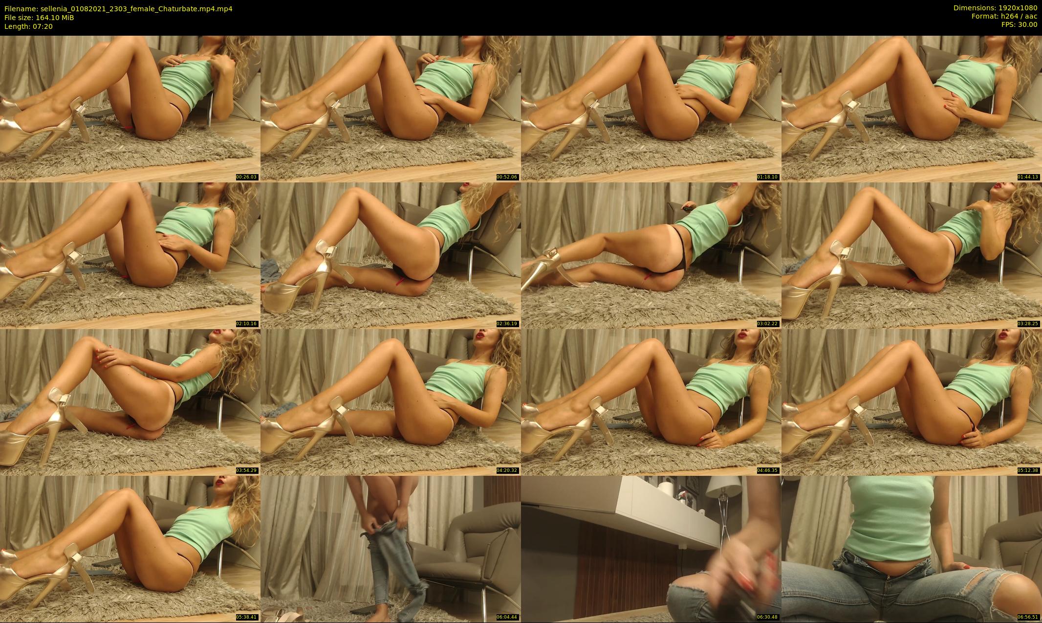 sellenia — 8 minute Chaturbate female cam show recording, 1080p, Aug 1, 2021