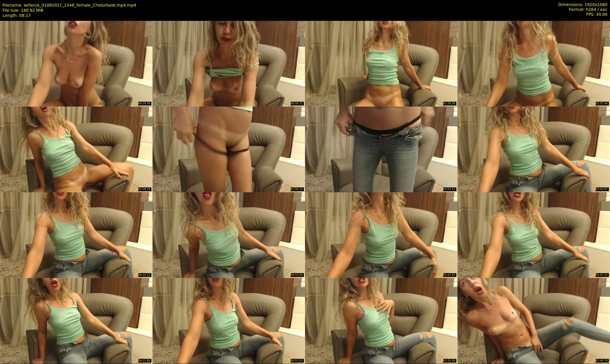 sellenia — 9 minute Chaturbate female cam show recording, 1080p, Aug 1, 2021