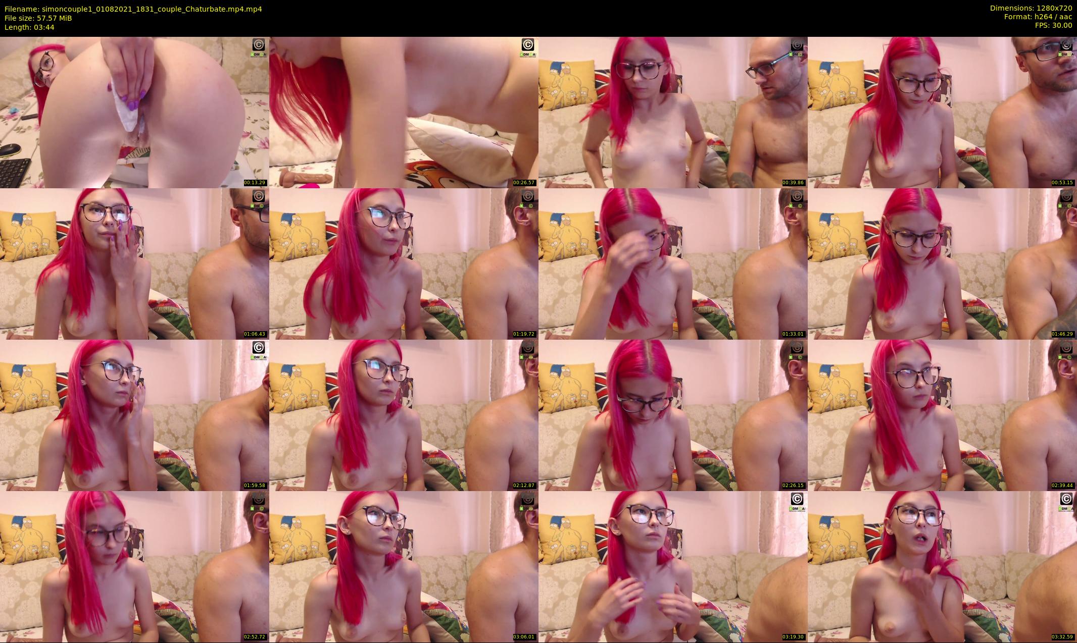 simoncouple1 — 4 minute Chaturbate couple cam show recording, 720p, Aug 1, 2021