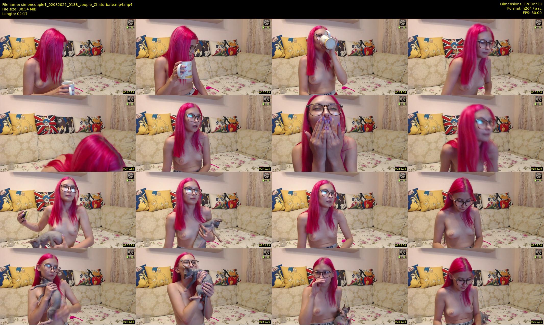 simoncouple1 — 3 minute Chaturbate couple cam show recording, 720p, Aug 2, 2021