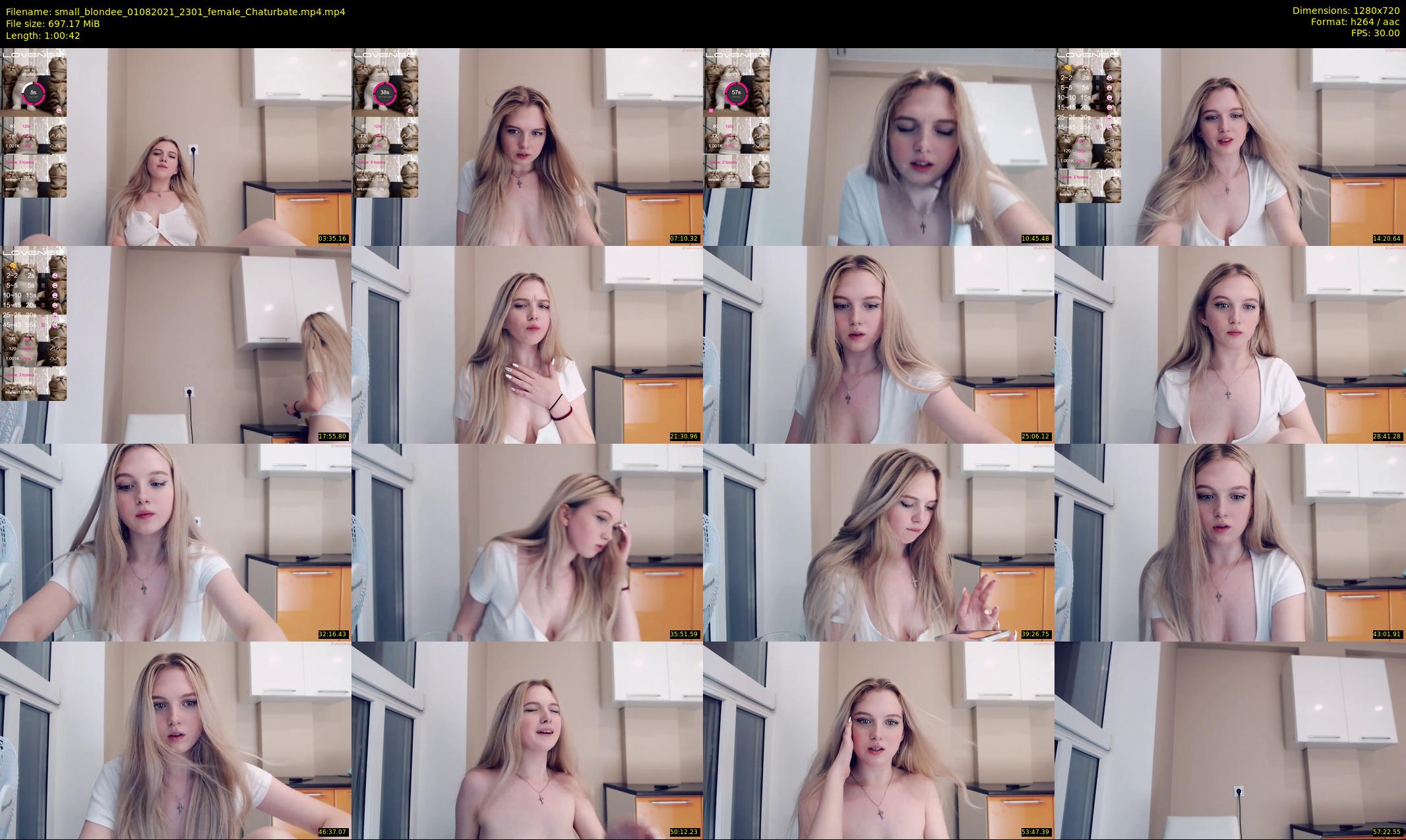 small_blondee — 61 minute Chaturbate female cam show recording, 720p, Aug 1, 2021