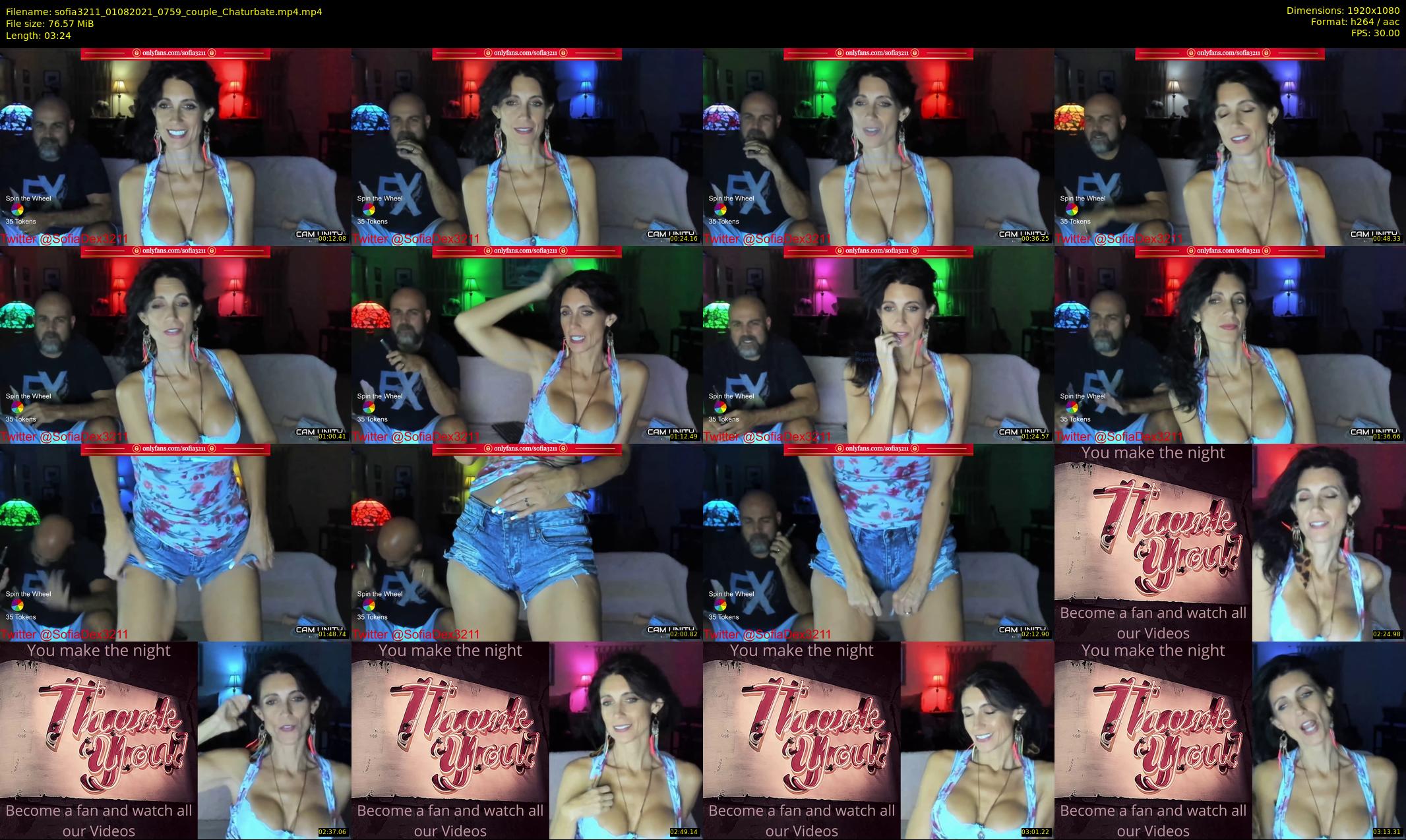 sofia3211 — 4 minute Chaturbate couple cam show recording, 1080p, Aug 1, 2021