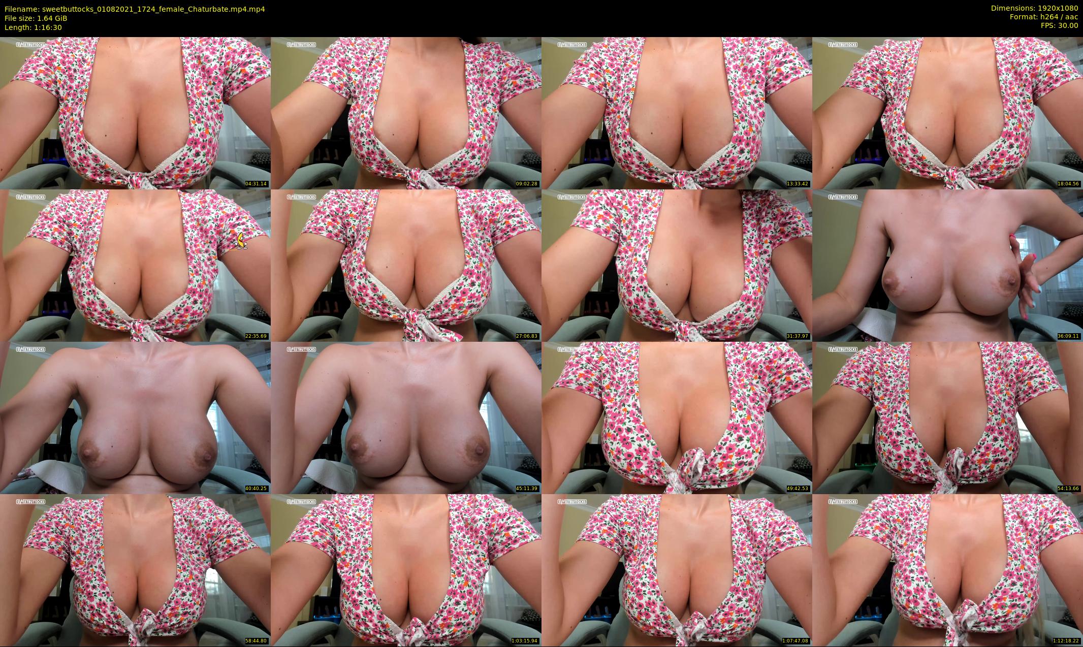 sweetbuttocks — 77 minute Chaturbate female cam show recording, 1080p, Aug 1, 2021