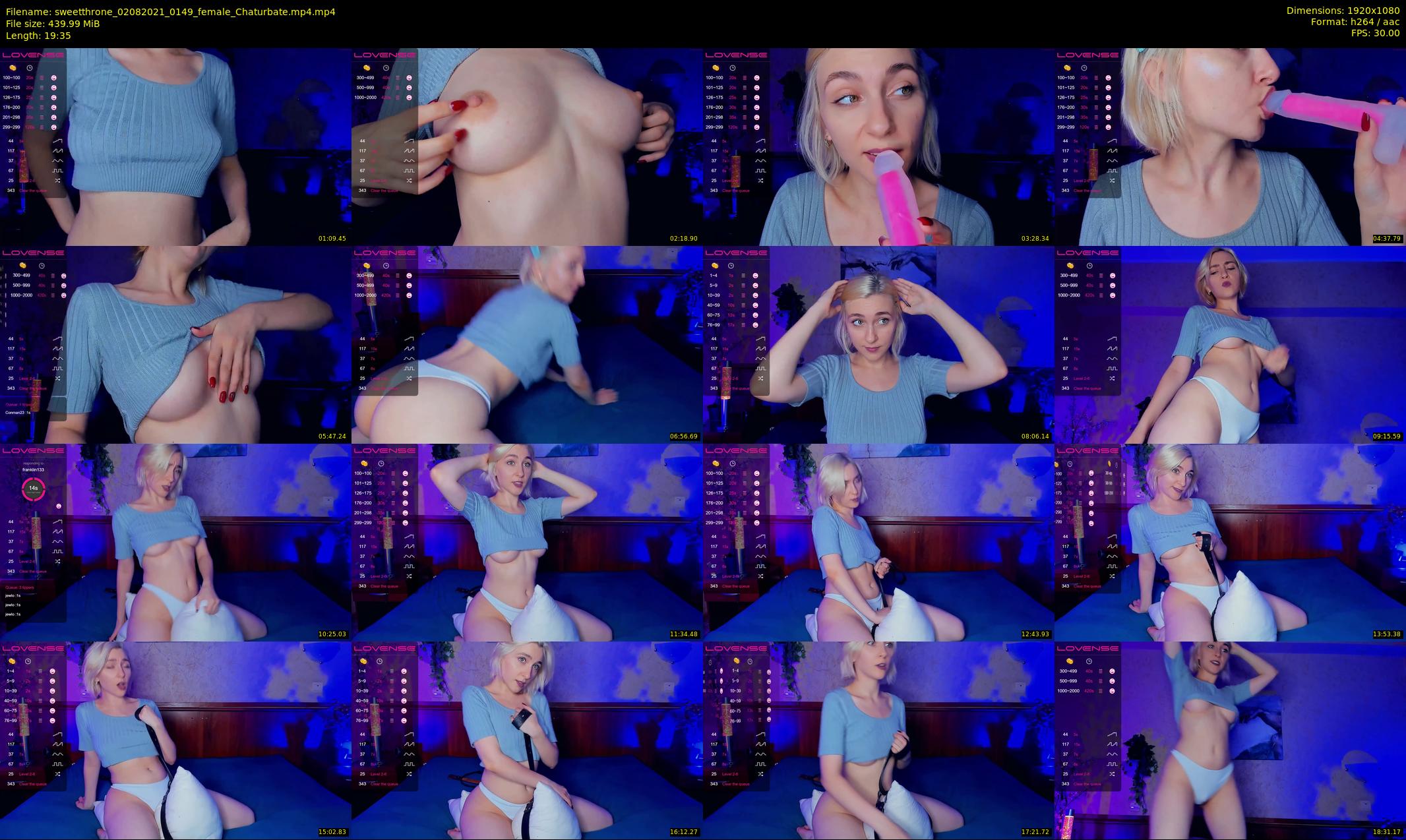 sweetthrone — 20 minute Chaturbate couple cam show recording, 1080p, Aug 2, 2021