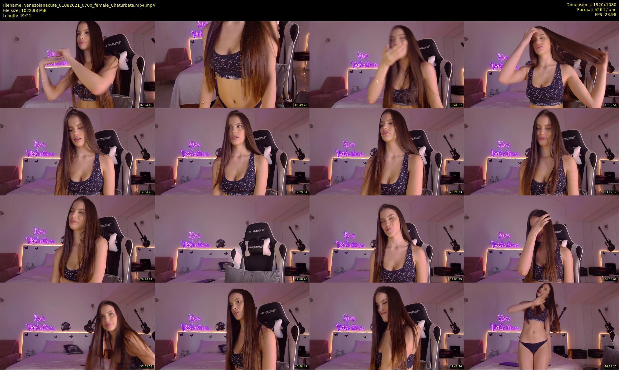 venezolanacute — 50 minute Chaturbate female cam show recording, 1080p, Aug 1, 2021