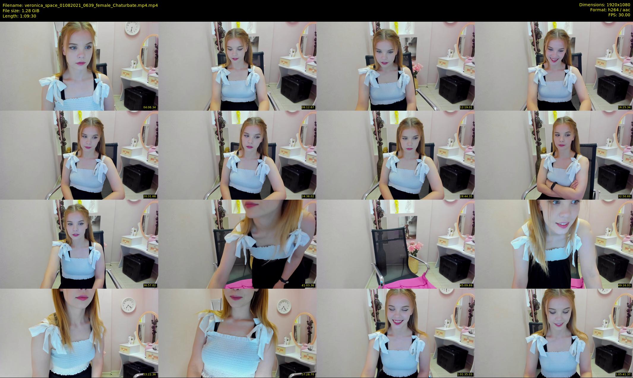 veronica_space — 70 minute Chaturbate female cam show recording, 1080p, Aug 1, 2021
