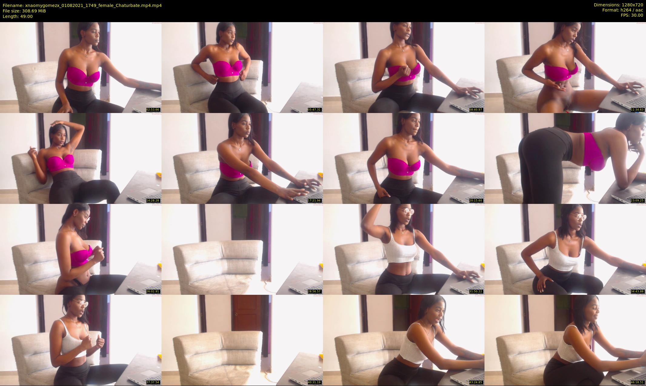 xnaomygomezx — 49 minute Chaturbate female cam show recording, 720p, Aug 1, 2021