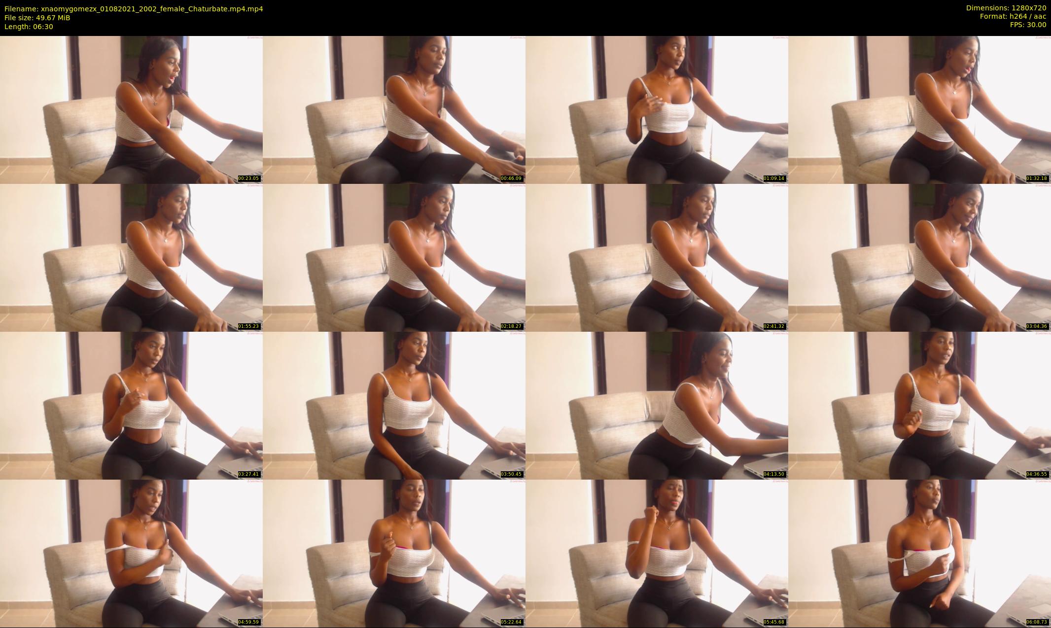 xnaomygomezx — 7 minute Chaturbate female cam show recording, 720p, Aug 1, 2021