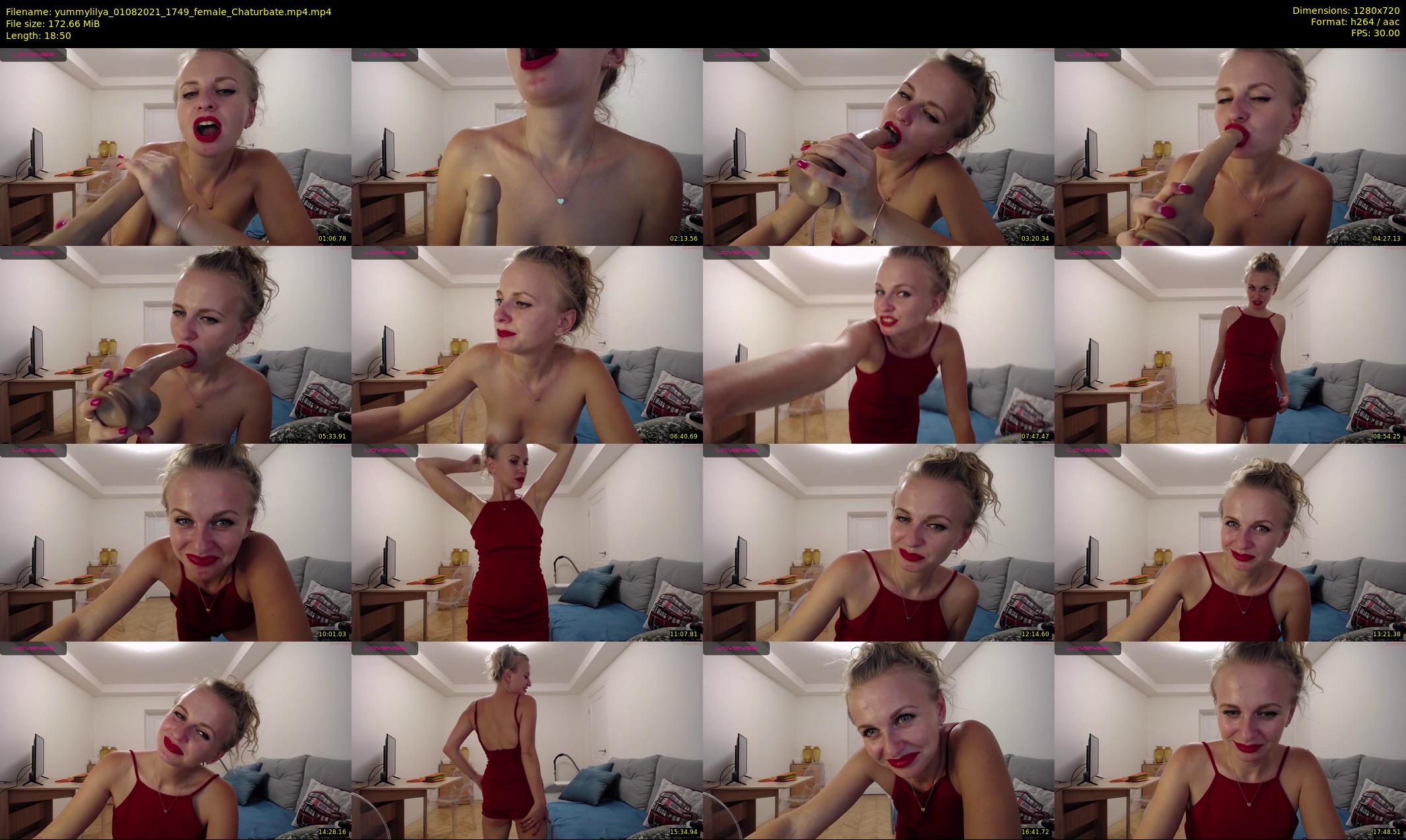 yummylilya — 19 minute Chaturbate female cam show recording, 720p, Aug 1, 2021