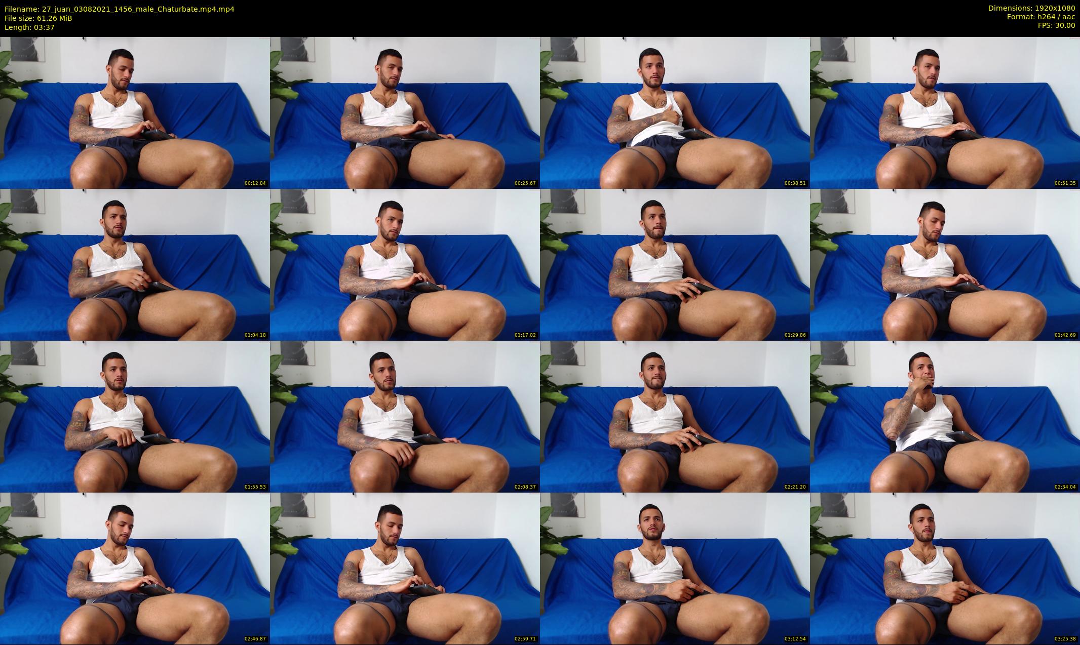 27_juan — 4 minute Chaturbate male cam show recording, 1080p, Aug 3, 2021