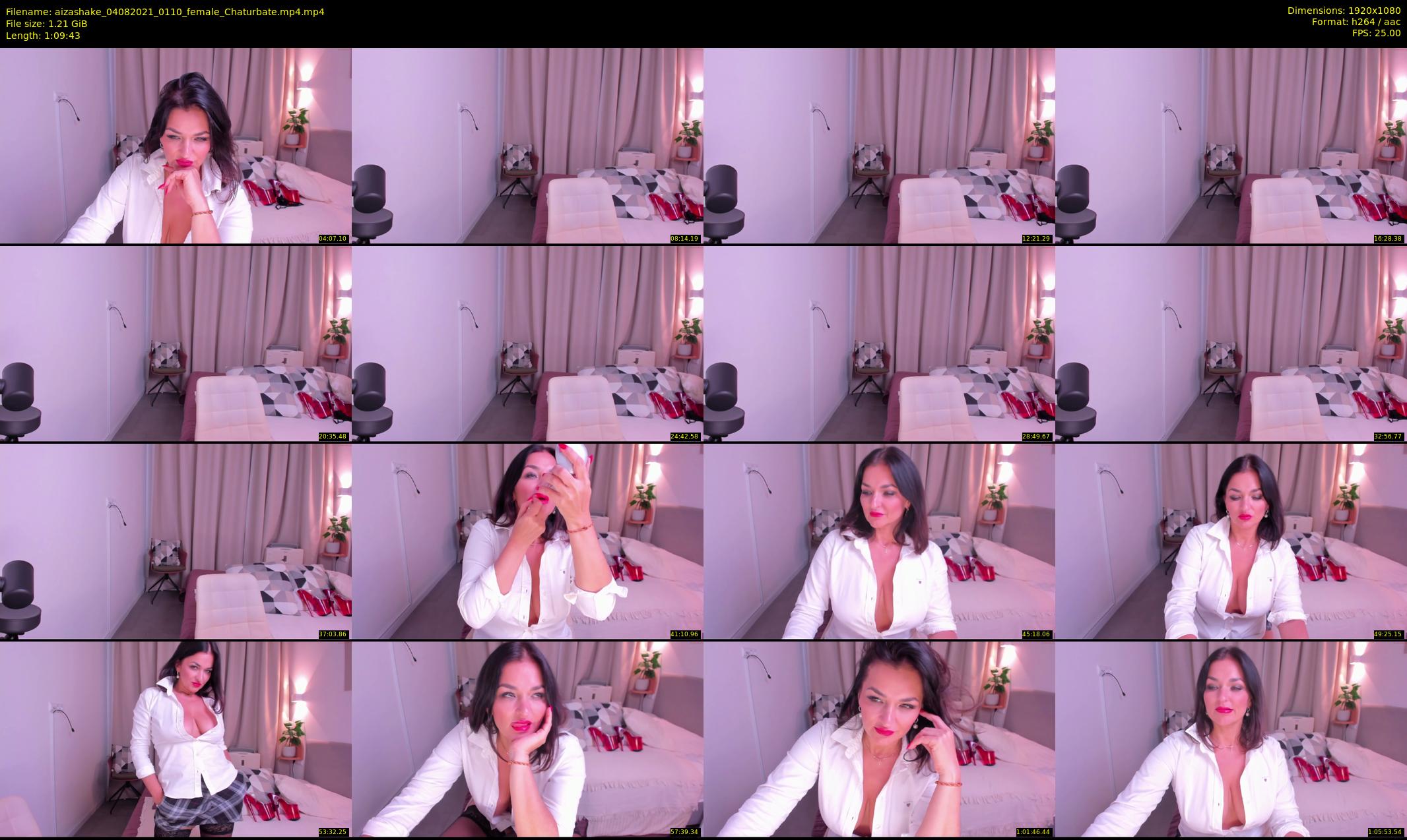aizashake — 70 minute Chaturbate female cam show recording, 1080p, Aug 4, 2021