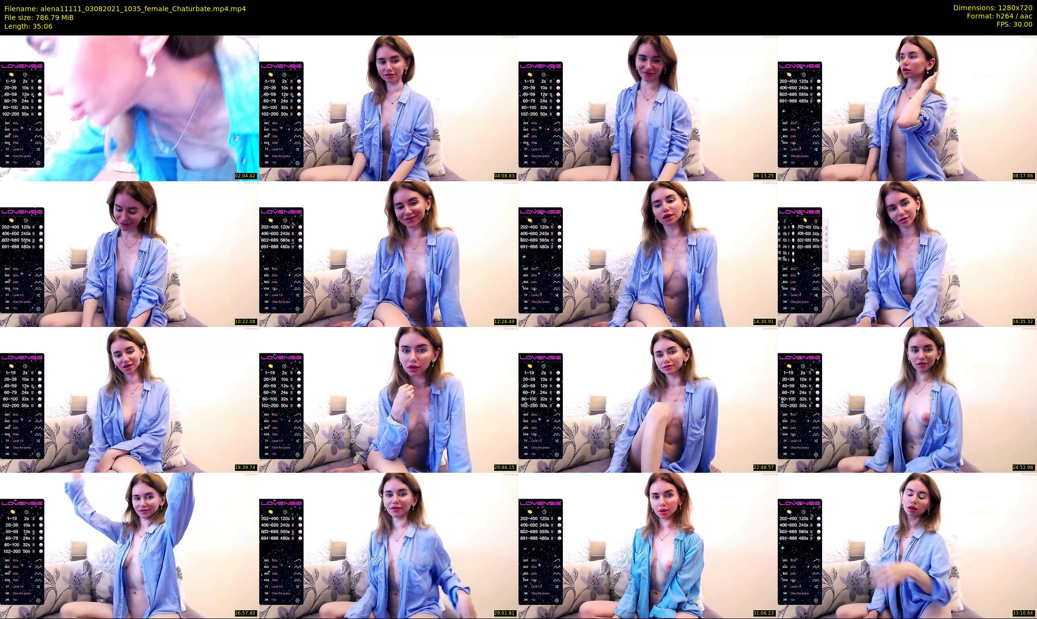 alena11111 — 36 minute Chaturbate female cam show recording, 720p, Aug 3, 2021